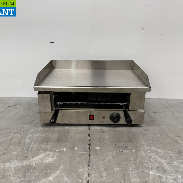 HCB Edelstahl Grillplatte mit Salamander Grill 55 cm 230V Horeca