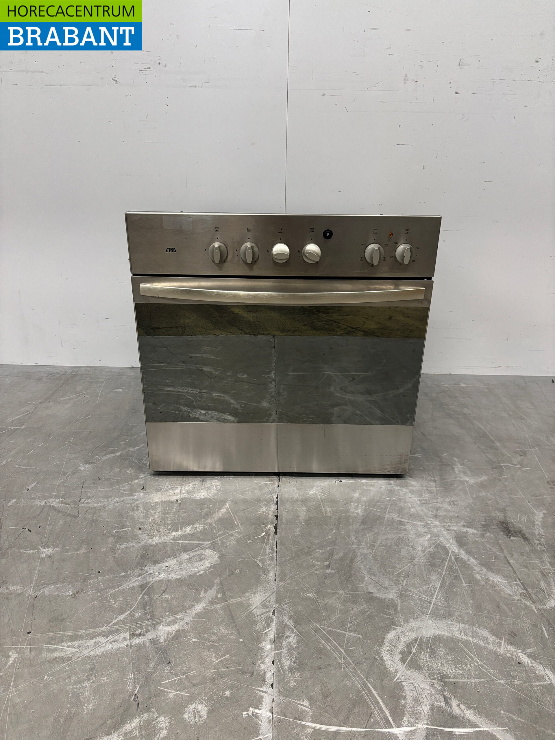 Edelstahl Etna Einbaubackofen mit Umluft 5 x 44,5/39 cm 230V Horeca