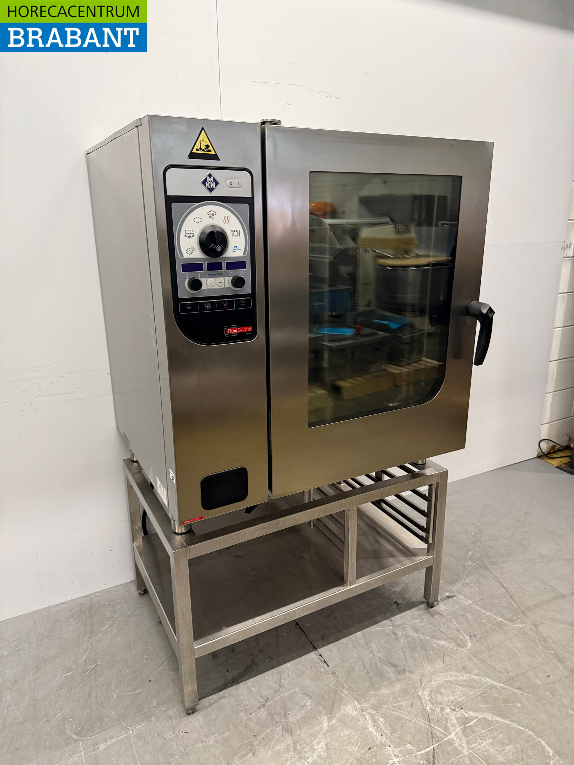 MKN Combisteamer aus Edelstahl mit Wagen 10 x 1/1 GN 400V Horeca – Bild 3