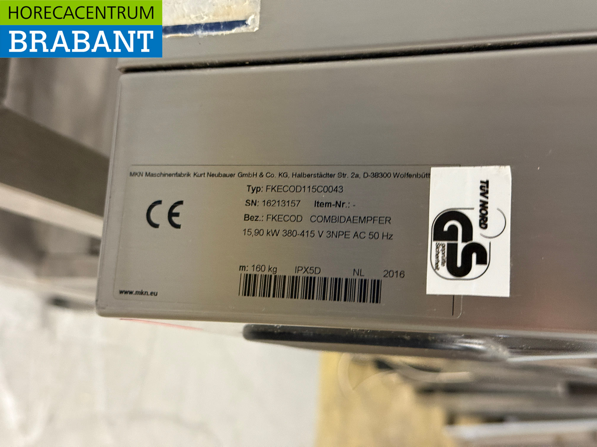 MKN Combisteamer aus Edelstahl mit Wagen 10 x 1/1 GN 400V Horeca – Bild 7