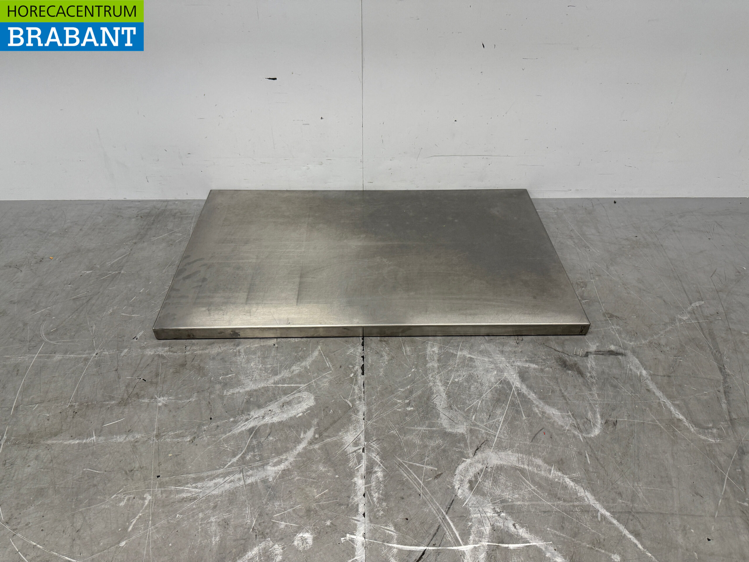 Arbeitsplatte aus Edelstahl 106 x 65 cm Horeca