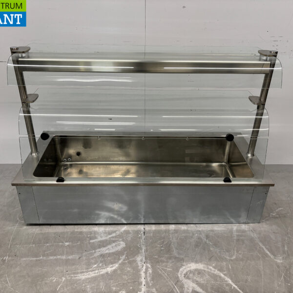 Bain Marie aus Edelstahl zum Einbauen 4 x 1/1 GN 146 cm 230V Horeca