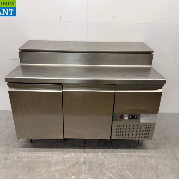 Edelstahl Tecfrigo Saladette Gekühlte Werkbank 2 Türen 147 cm 230V Horeca