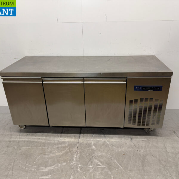 Edelstahl Rubbens Mobile Gefriertruhe Werkbank 3 Türen 184,5 cm 230V Horeca