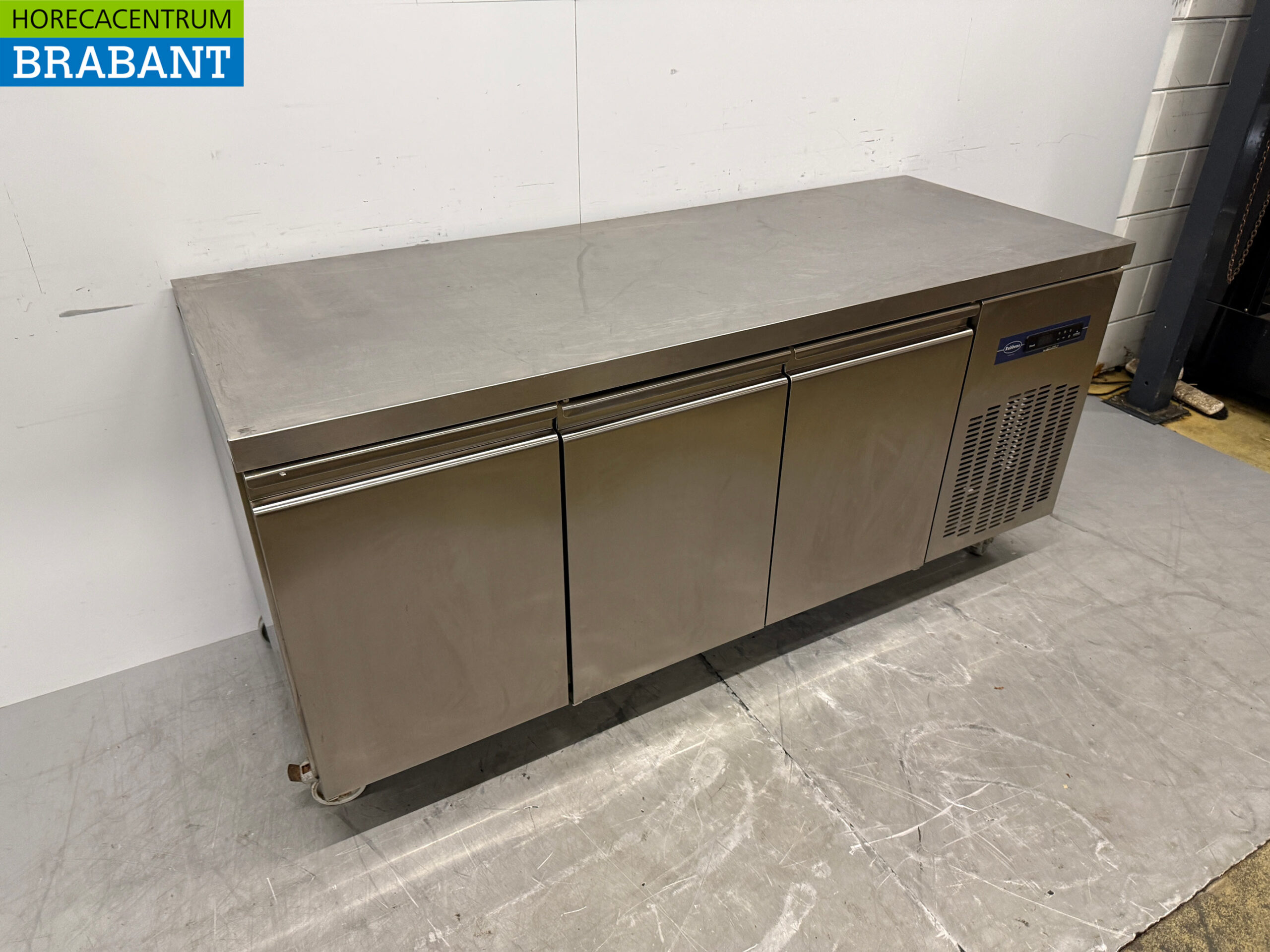 Edelstahl Rubbens Mobile Gefriertruhe Werkbank 3 Türen 184,5 cm 230V Horeca – Bild 3