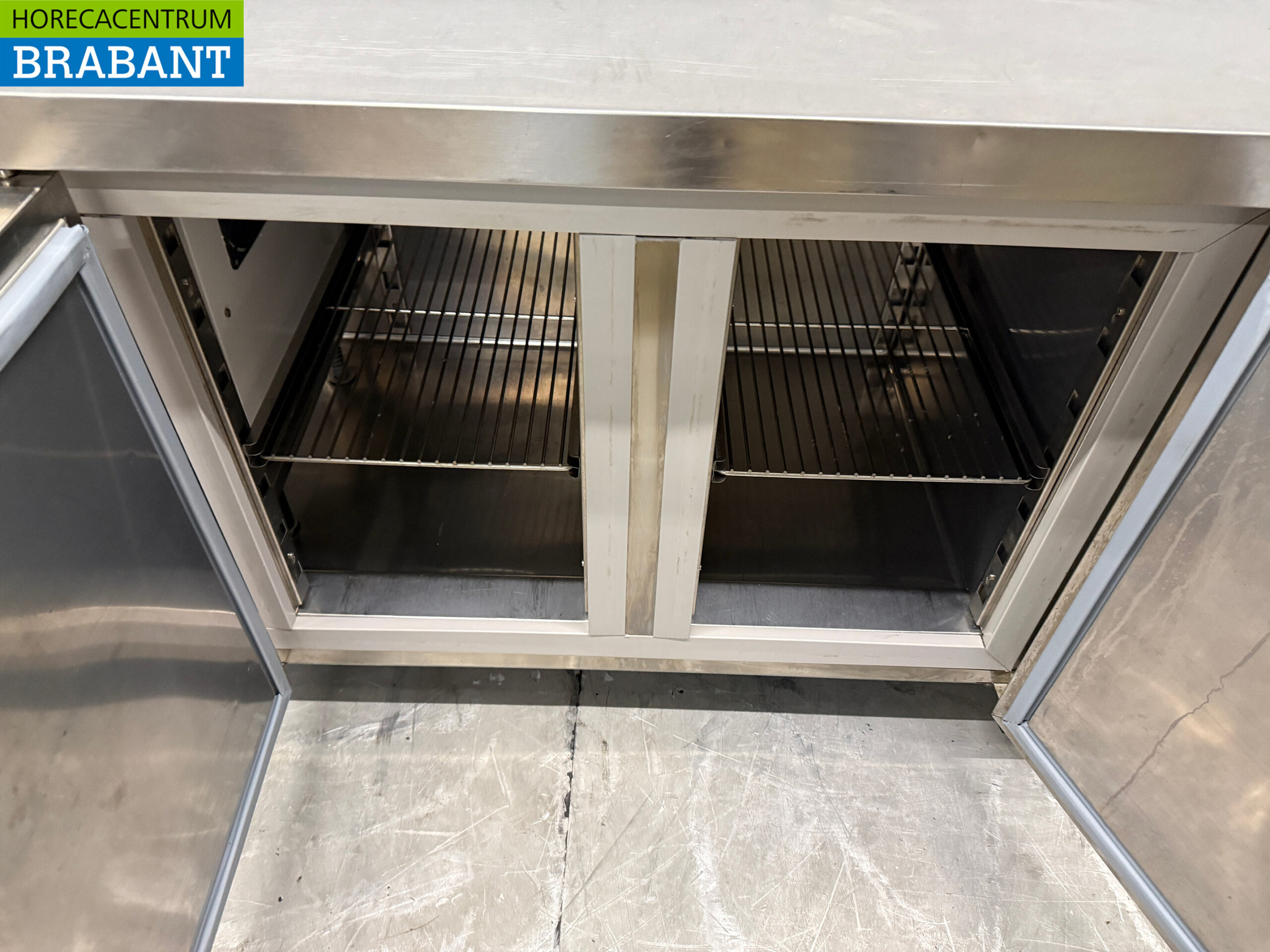 Edelstahl Rubbens Mobile Gefriertruhe Werkbank 3 Türen 184,5 cm 230V Horeca – Bild 4