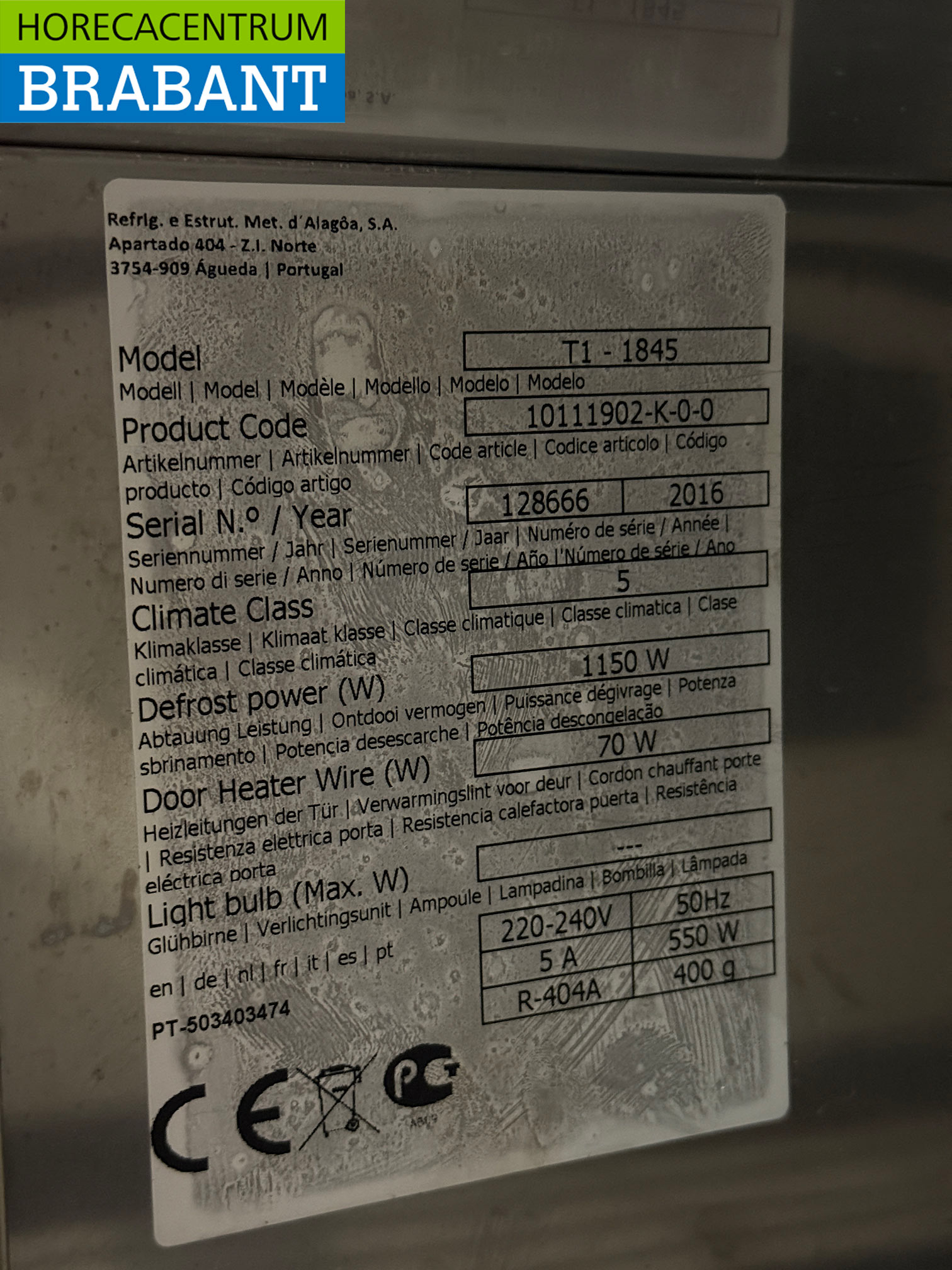 Edelstahl Rubbens Mobile Gefriertruhe Werkbank 3 Türen 184,5 cm 230V Horeca – Bild 6