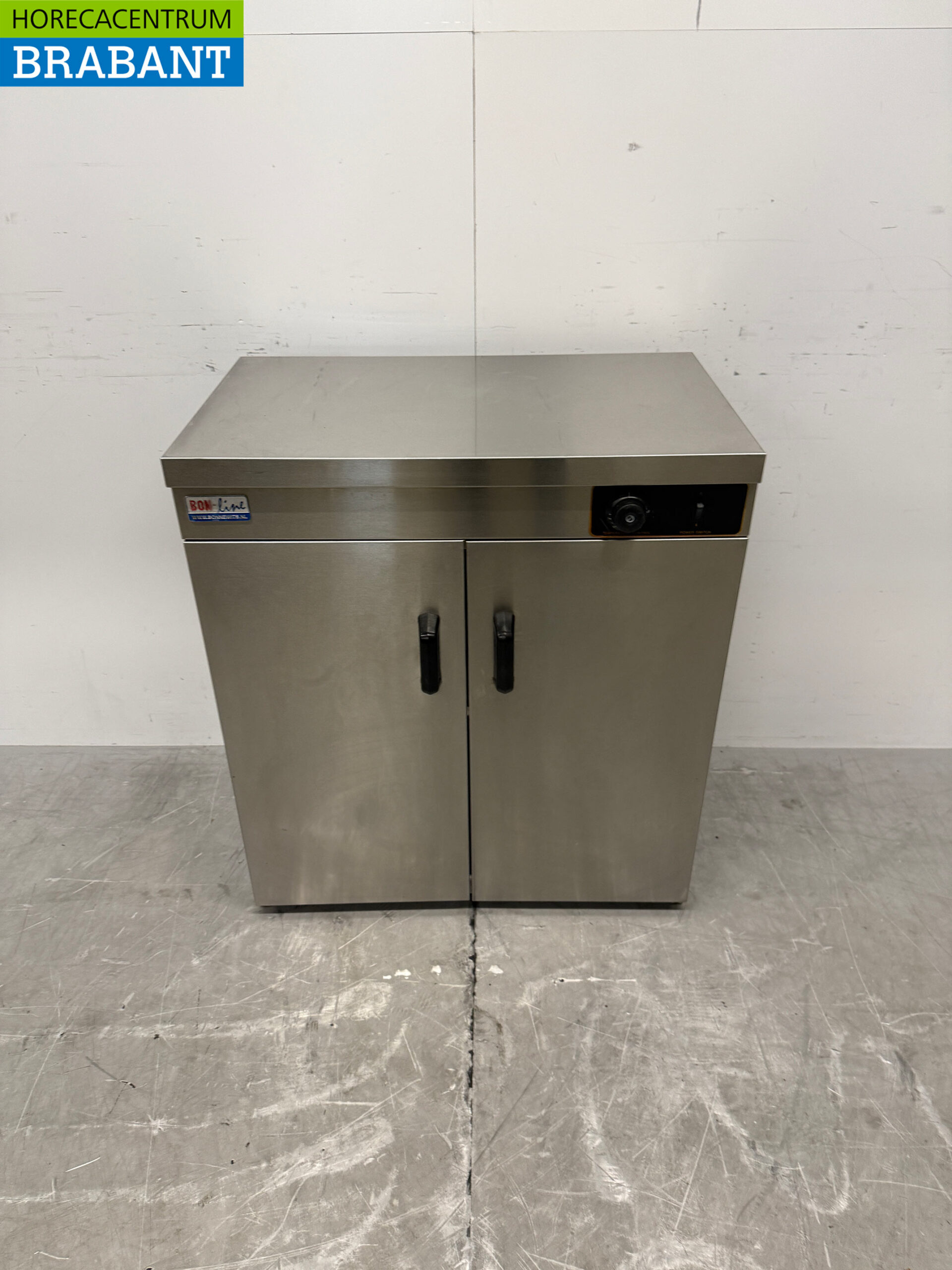 Bon-line Tellerwärmer aus Edelstahl Warmhalteschrank 75 cm 230V Horeca