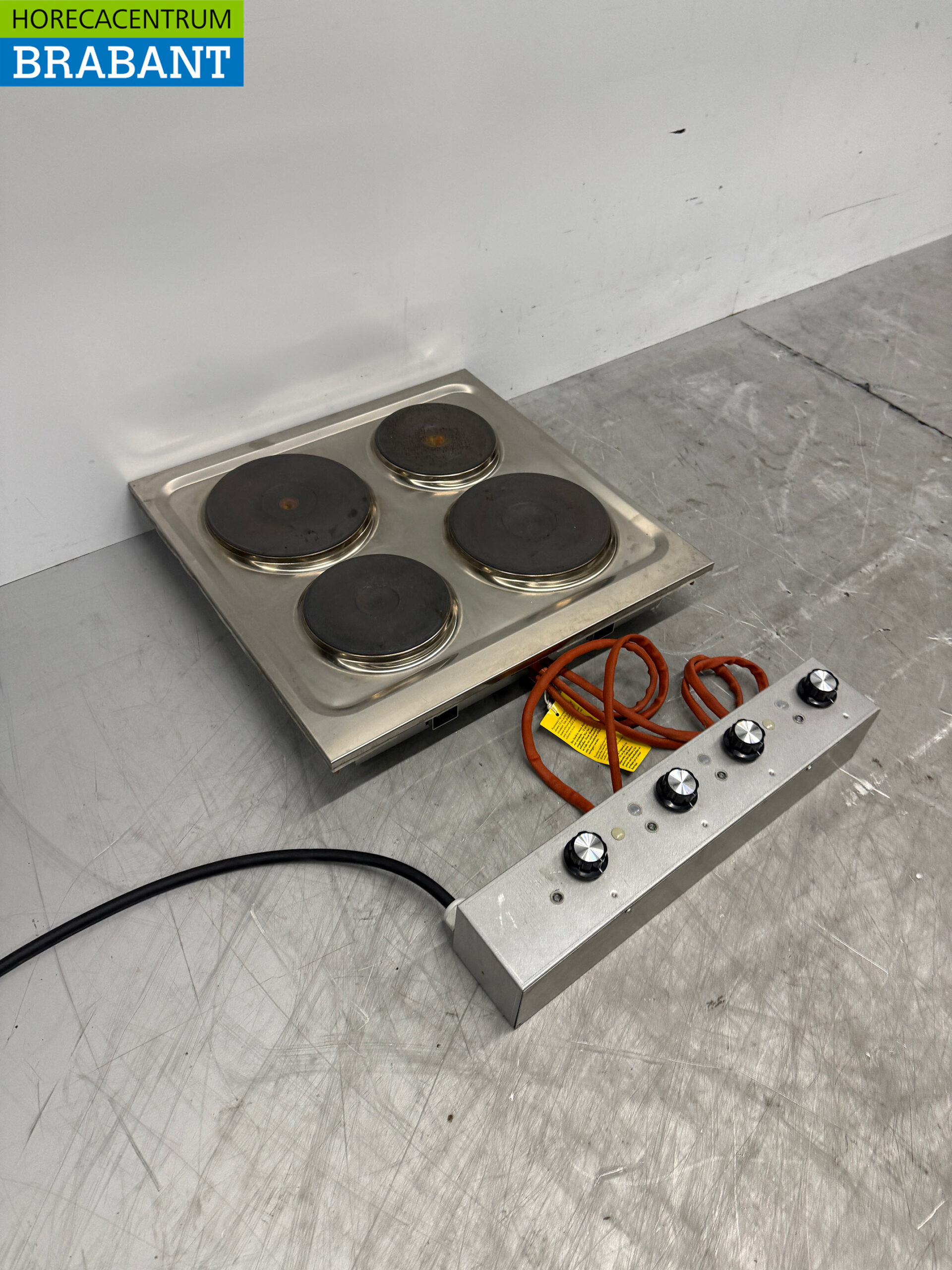 Mareno 4-Flammen-Elektroherd aus Edelstahl 60 cm 400V Horeca – Bild 3