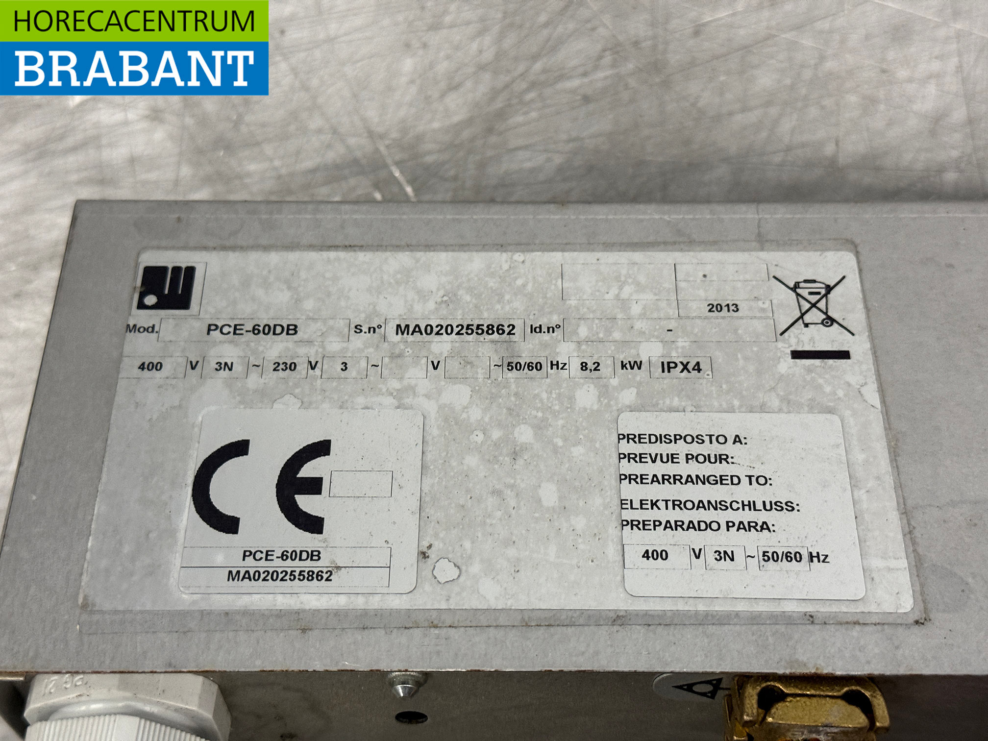 Mareno 4-Flammen-Elektroherd aus Edelstahl 60 cm 400V Horeca – Bild 6