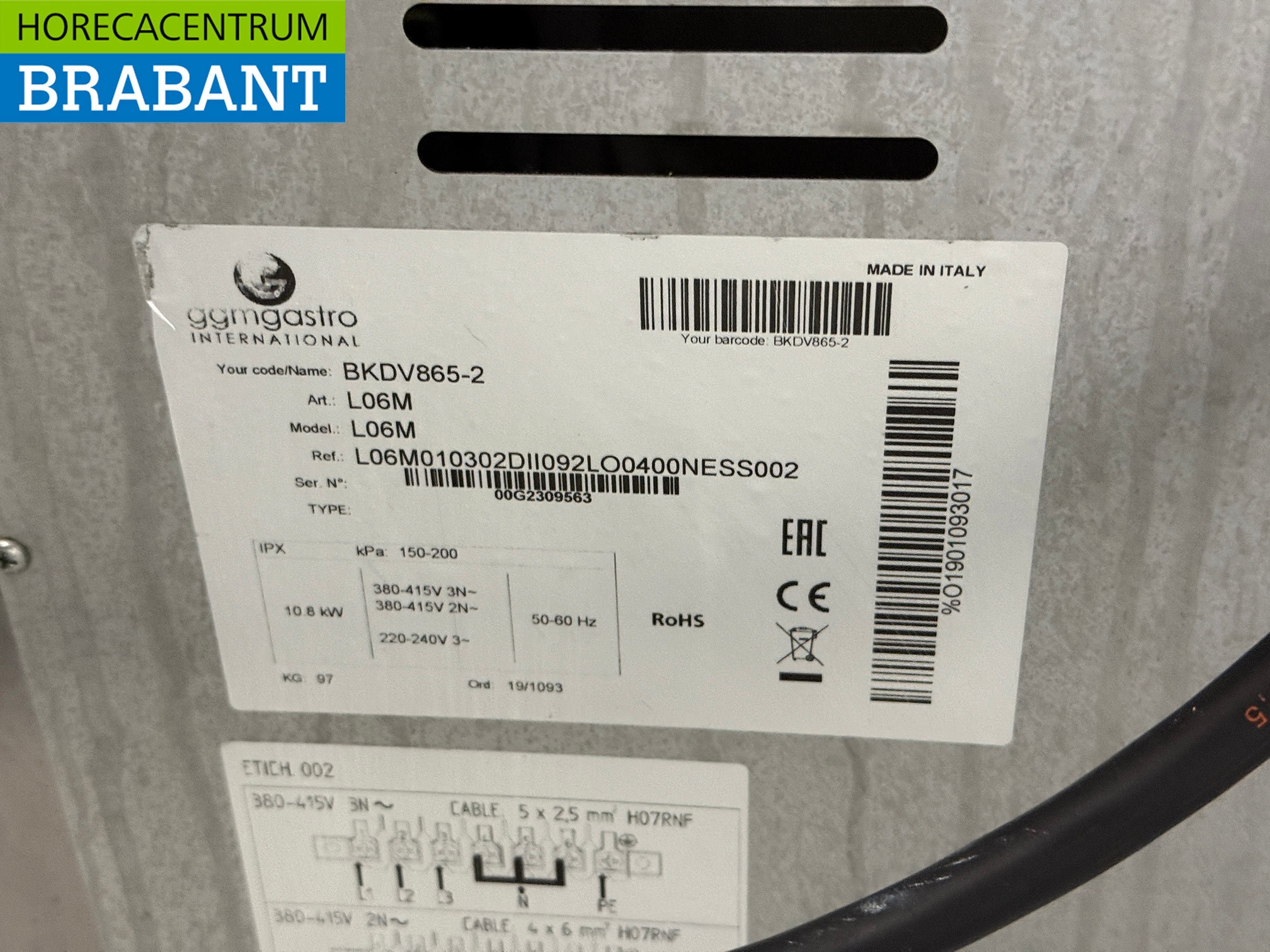 Edelstahl Dampfgarer Kombidämpfer Konvektionsofen 7 x 1/1 GN 400V Horeca – Bild 6