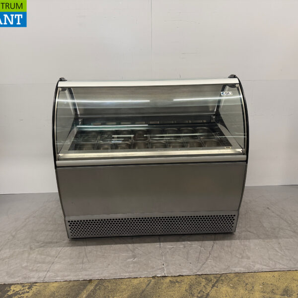 ISA Scoop Eiscreme-Vitrine Eiscreme-Vitrine 16 x 5-Liter-Behälter 150,5 cm 230V Horeca