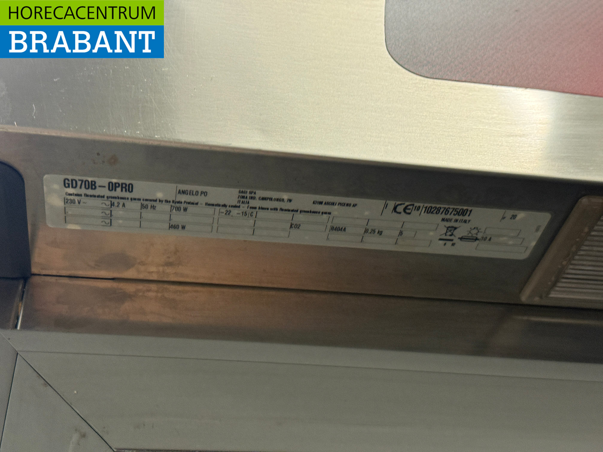 Angelo Po Gefrierschrank aus Edelstahl 600 Liter 230V Horeca – Bild 5