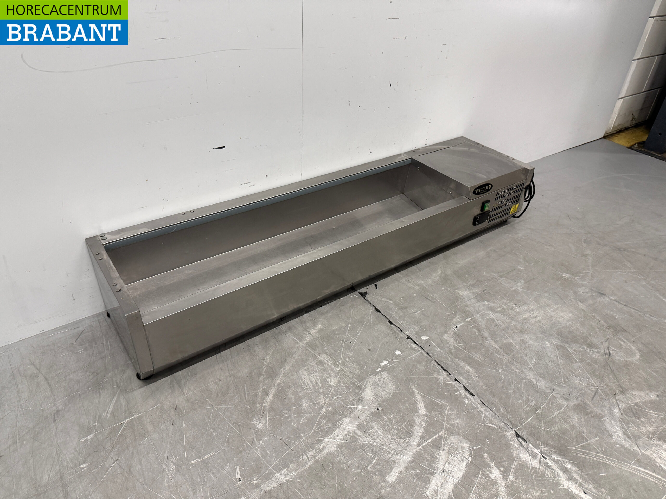 Tefcold Saladière Top-Kühlvitrine aus Edelstahl 6 x 1/4 GN 140 cm 230V Horeca – Bild 3