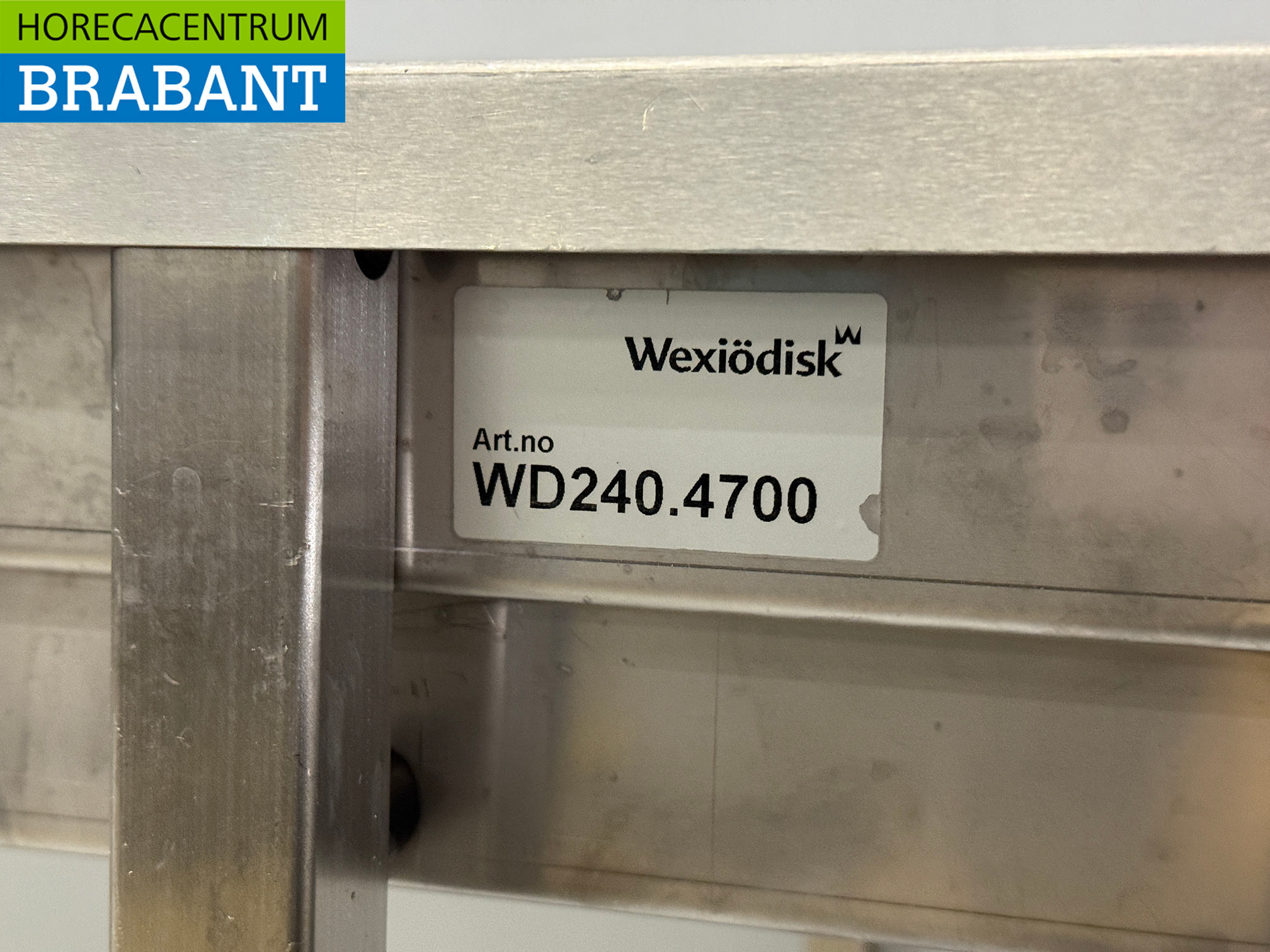 Edelstahl Wexiodisk Abtropftisch Rollenbahn T.B.V. Schiebespülmaschine 310 cm Horeca – Bild 6