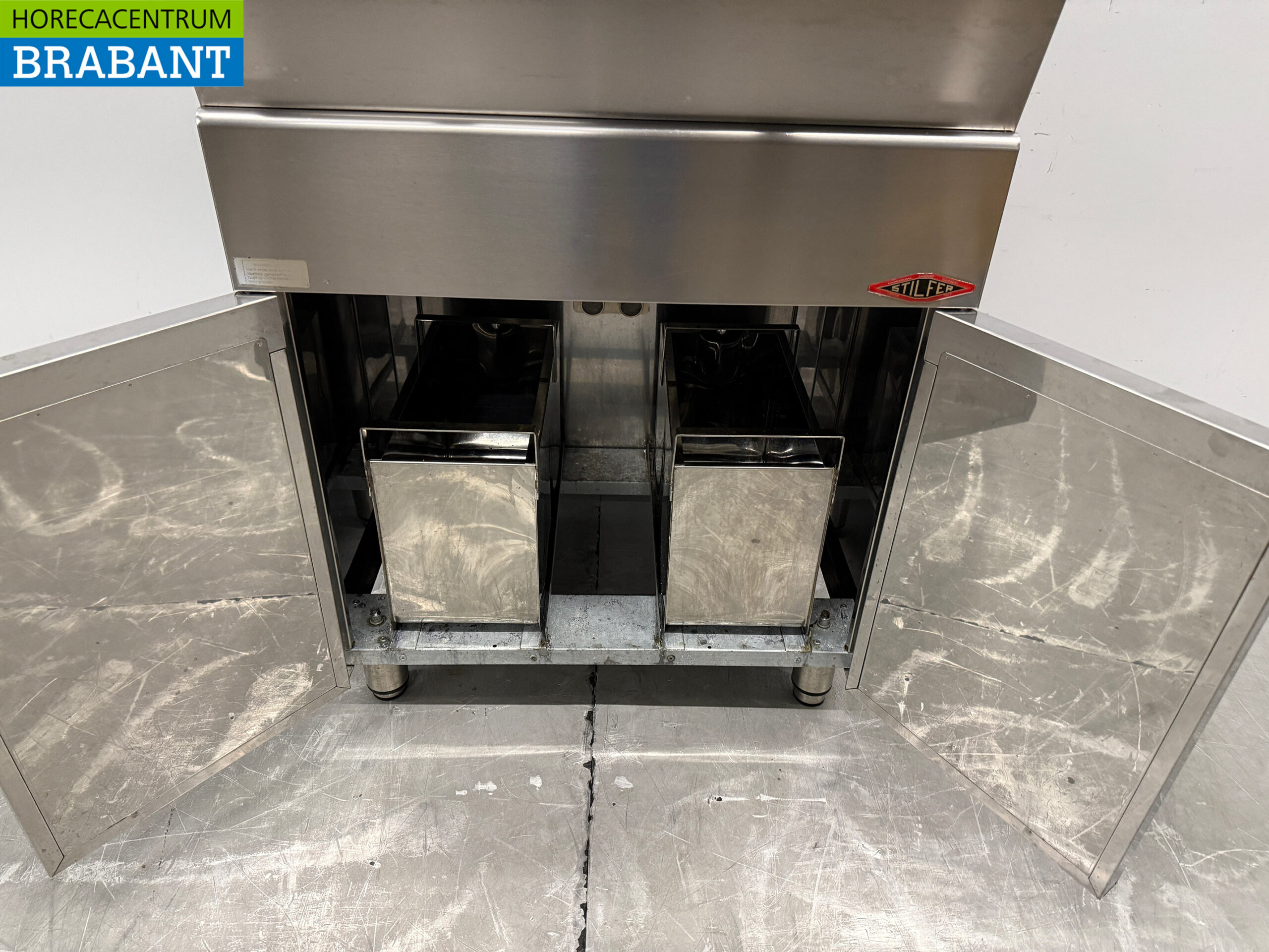 Edelstahl Stilfer Doppelfritteuse 2 x 9 Liter 2 x 230V Horeca – Bild 5