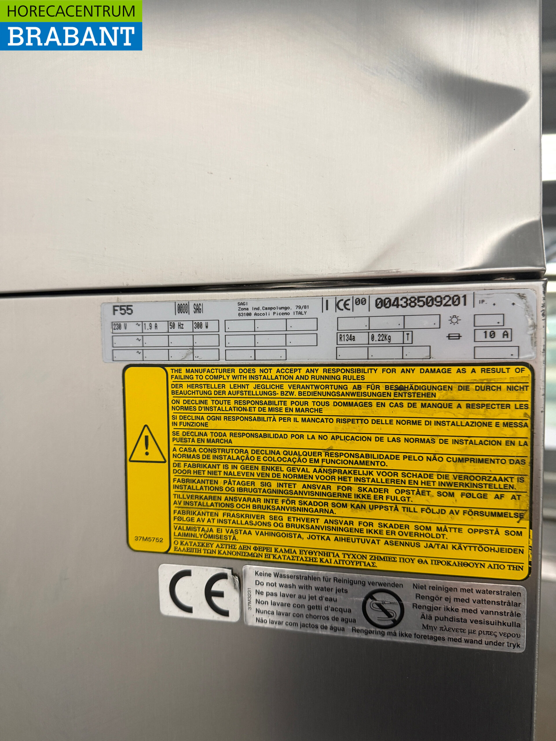 Sagi Mobiler Kühlschrank aus Edelstahl 550 Liter 230V Horeca – Bild 5