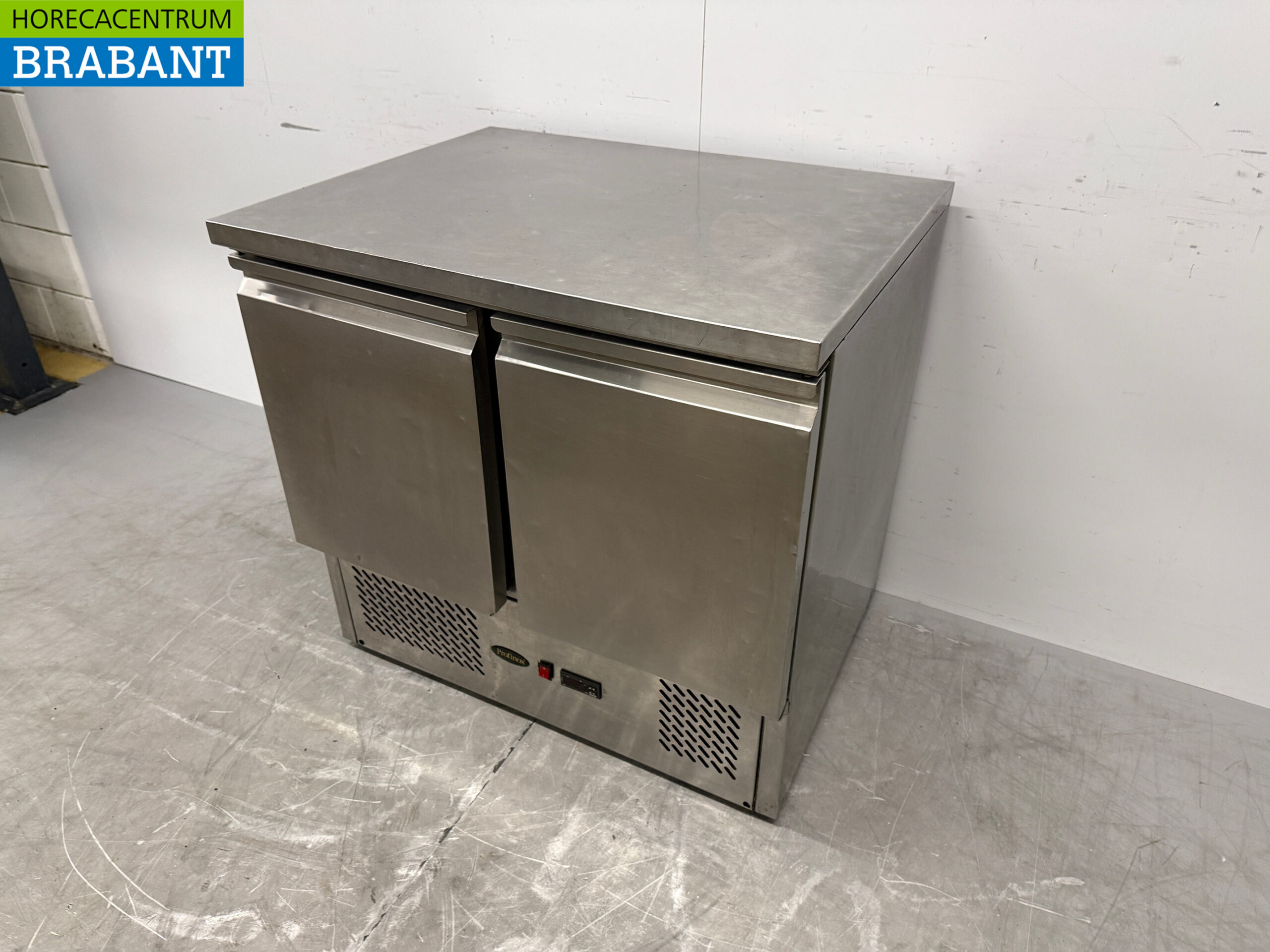 Edelstahl Profinox Kühltheke 2 Türen 90 cm 230V Horeca – Bild 2
