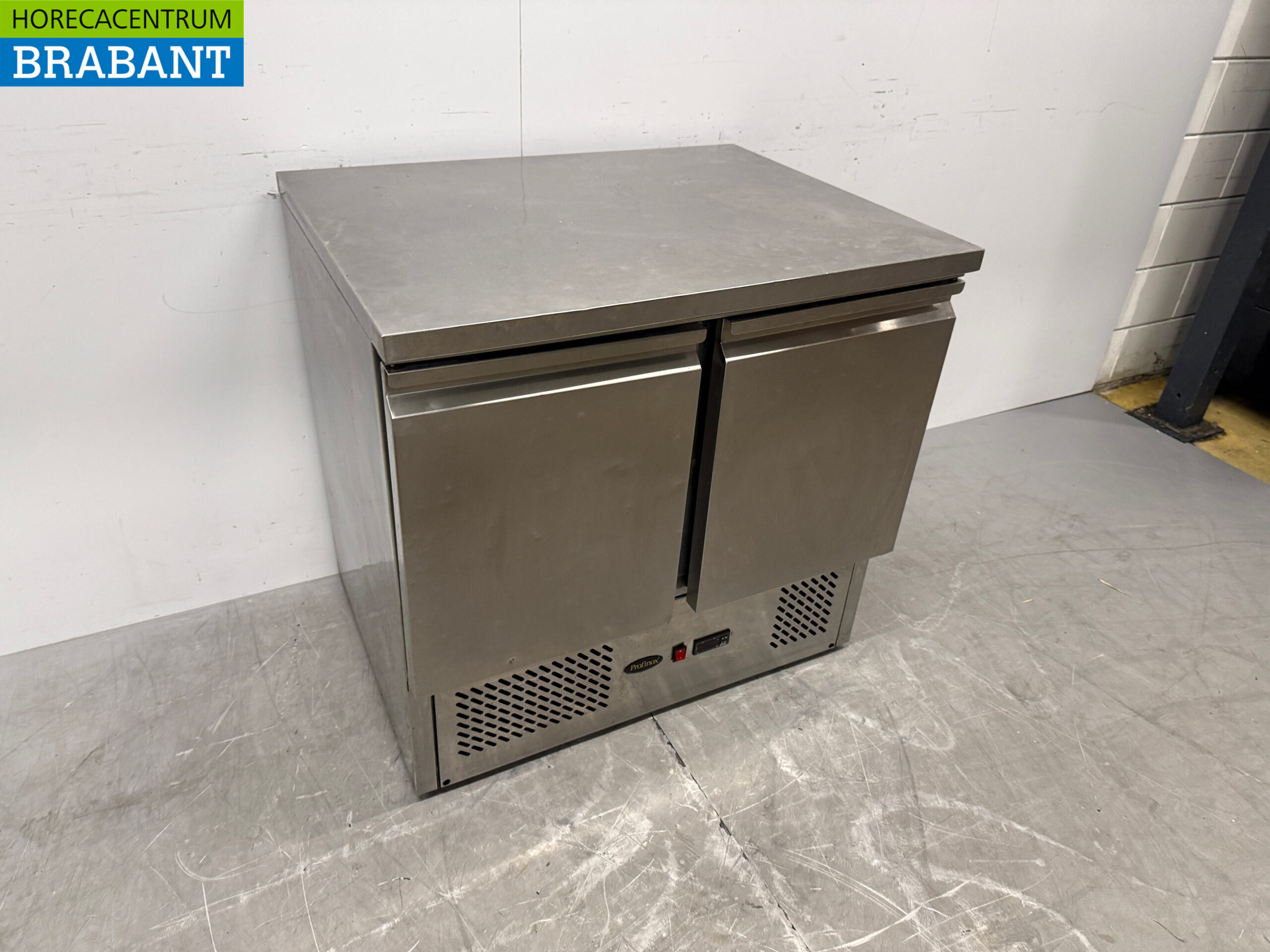 Edelstahl Profinox Kühltheke 2 Türen 90 cm 230V Horeca – Bild 3