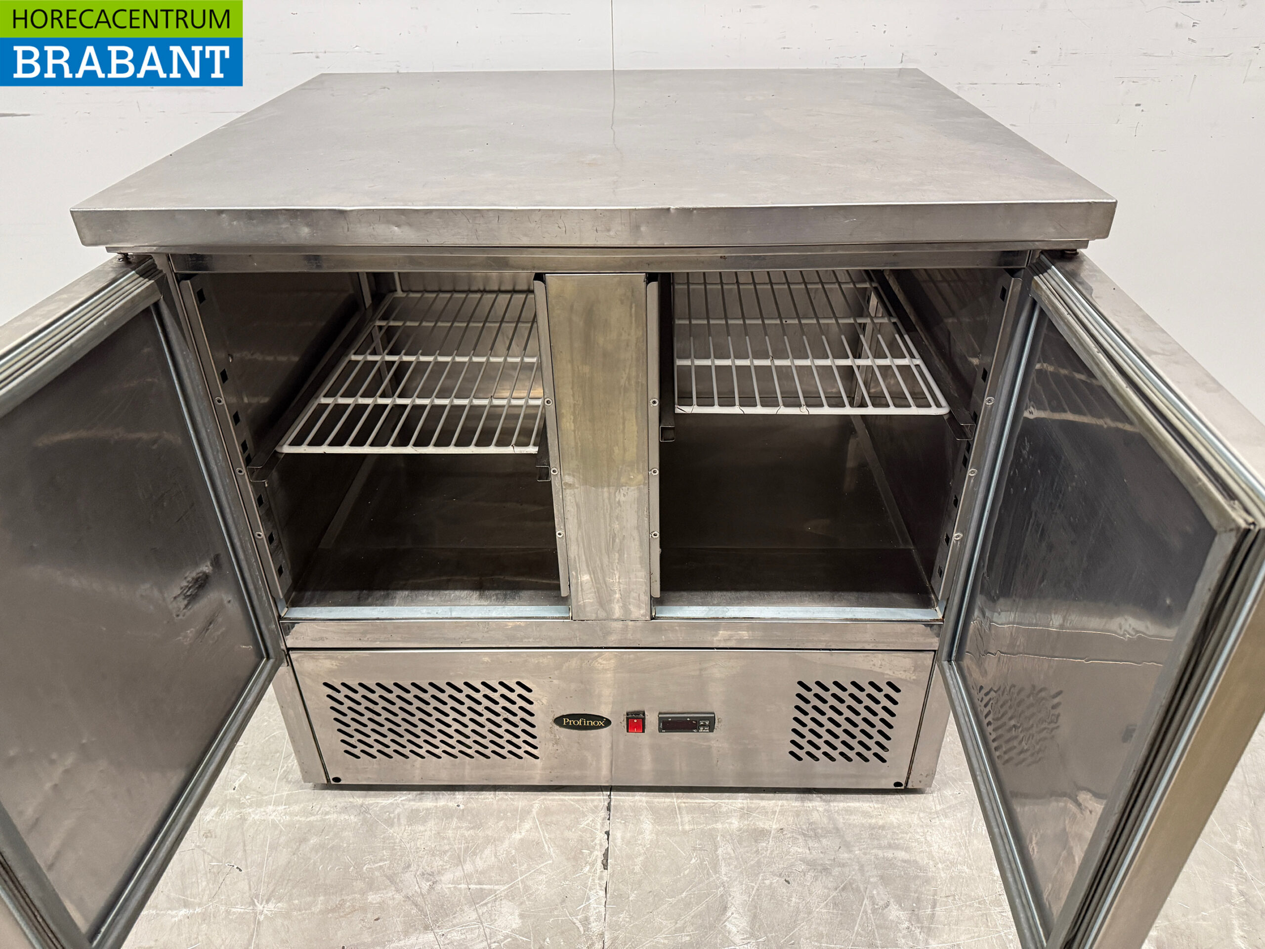 Edelstahl Profinox Kühltheke 2 Türen 90 cm 230V Horeca – Bild 4