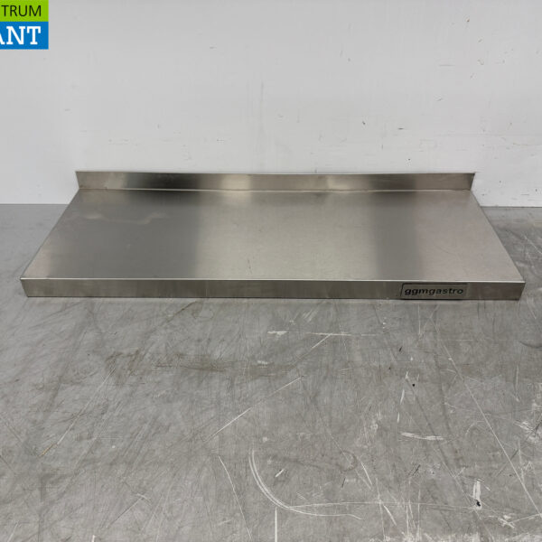 Wandregal aus Edelstahl 80 x 30 cm Horeca
