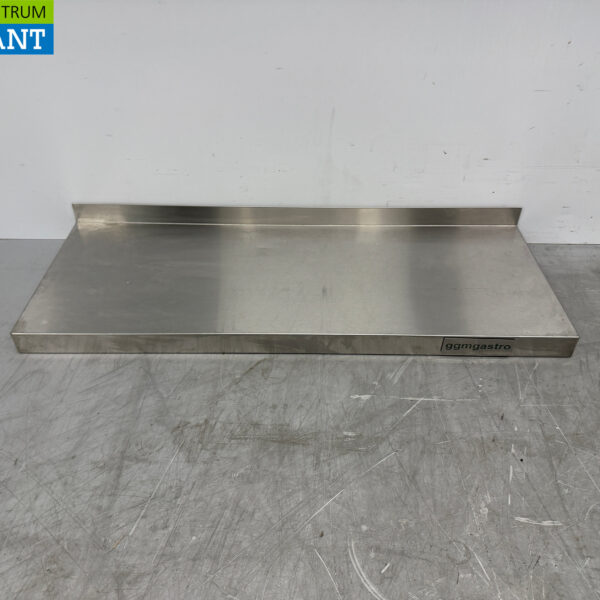 Wandregal aus Edelstahl 80 x 30 cm Horeca