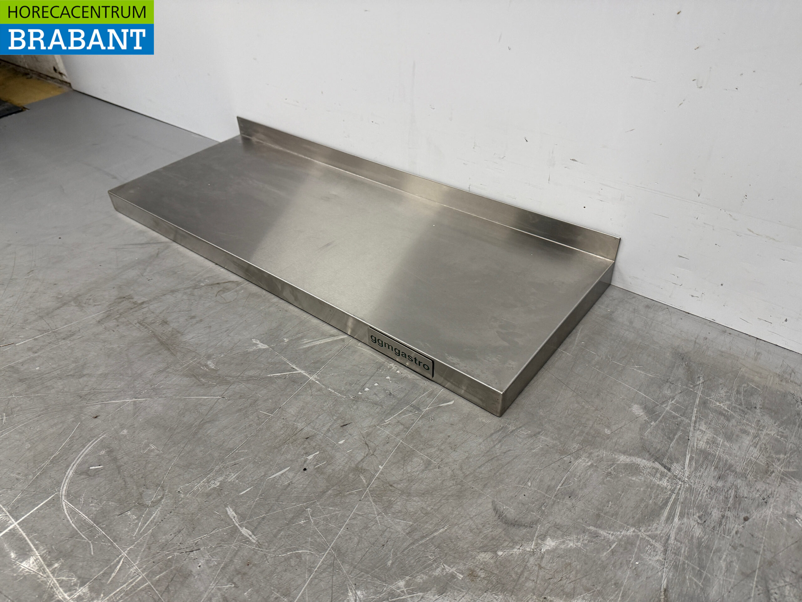 Wandregal aus Edelstahl 80 x 30 cm Horeca – Bild 2