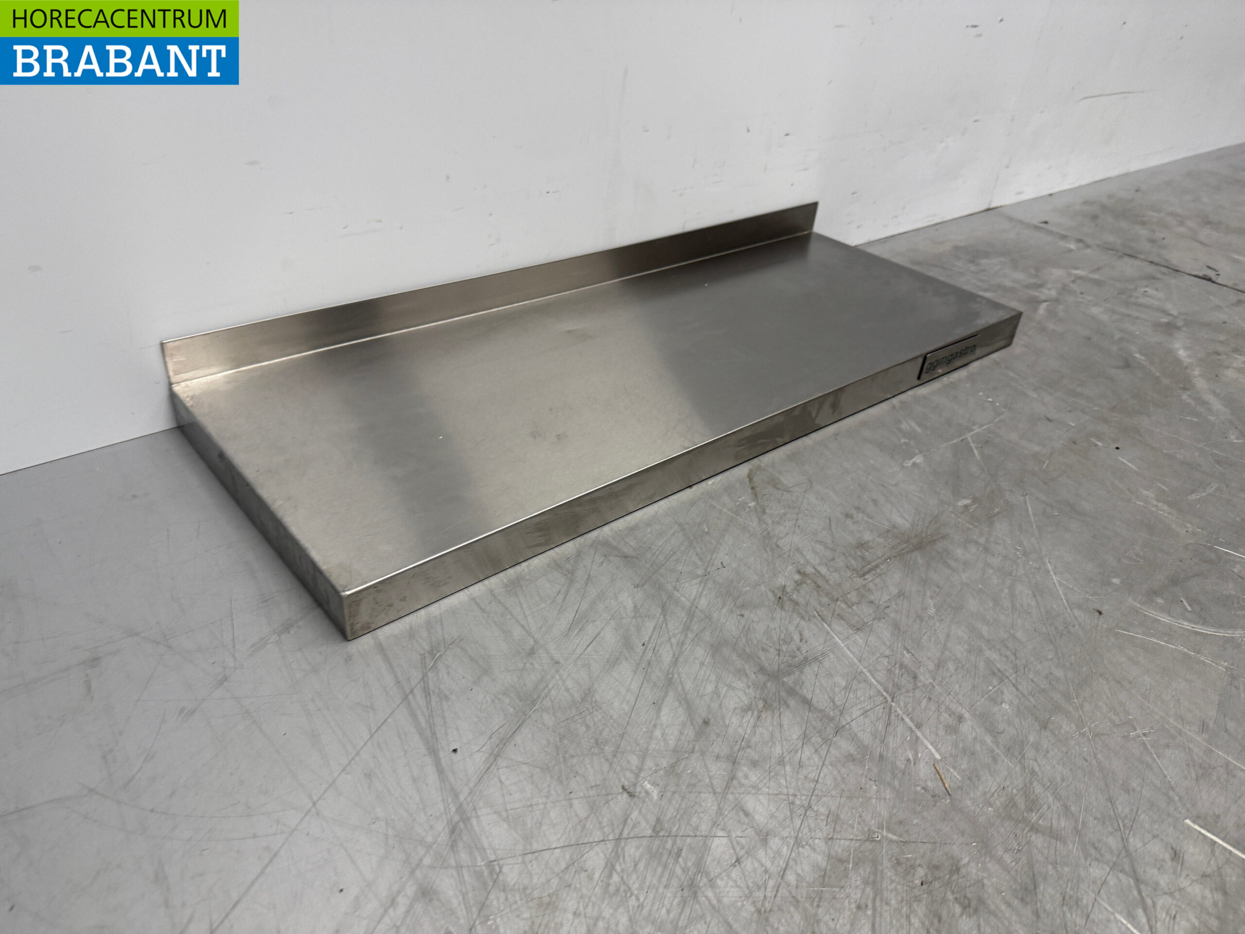 Wandregal aus Edelstahl 80 x 30 cm Horeca – Bild 3