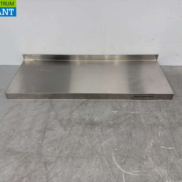 Wandregal aus Edelstahl 80 x 30 cm Horeca