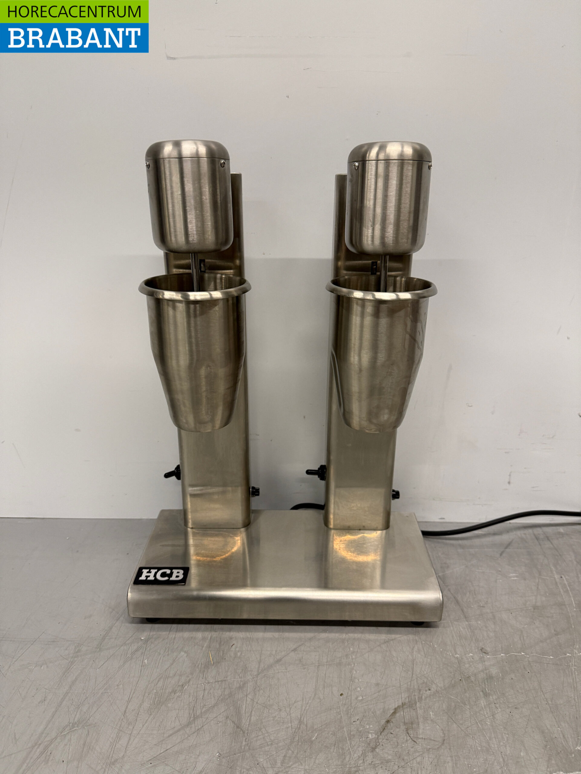 Edelstahl Double Milkshaker Milchshaker Milchshake-Mixer 2 x 750 ml 230V Horeca
