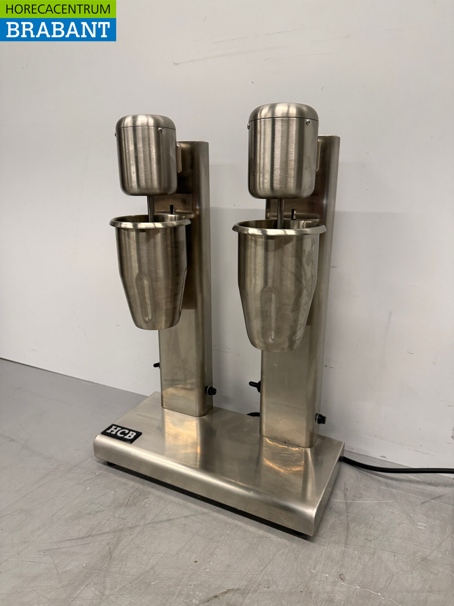 Edelstahl Double Milkshaker Milchshaker Milchshake-Mixer 2 x 750 ml 230V Horeca – Bild 2