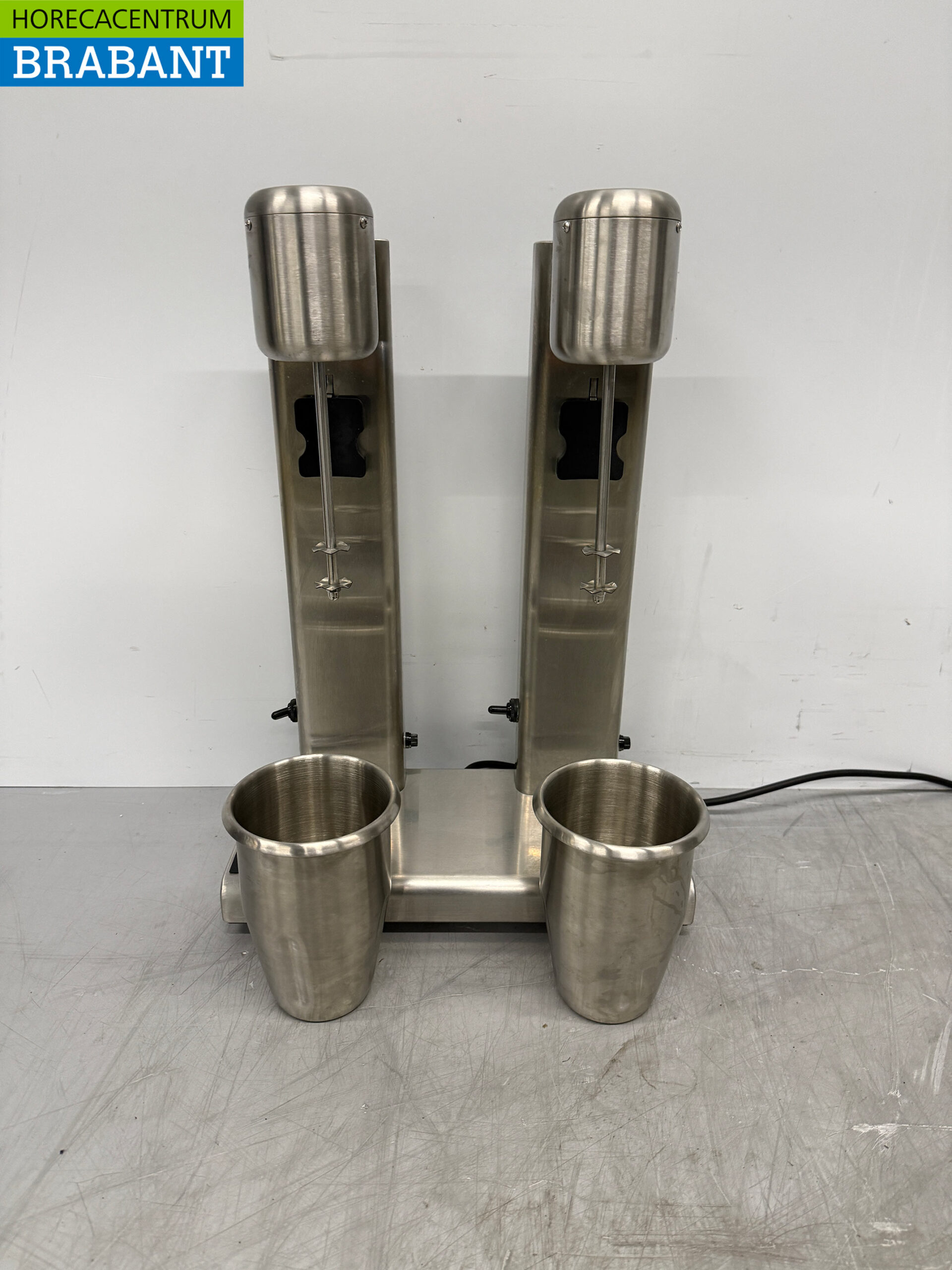 Edelstahl Double Milkshaker Milchshaker Milchshake-Mixer 2 x 750 ml 230V Horeca – Bild 4