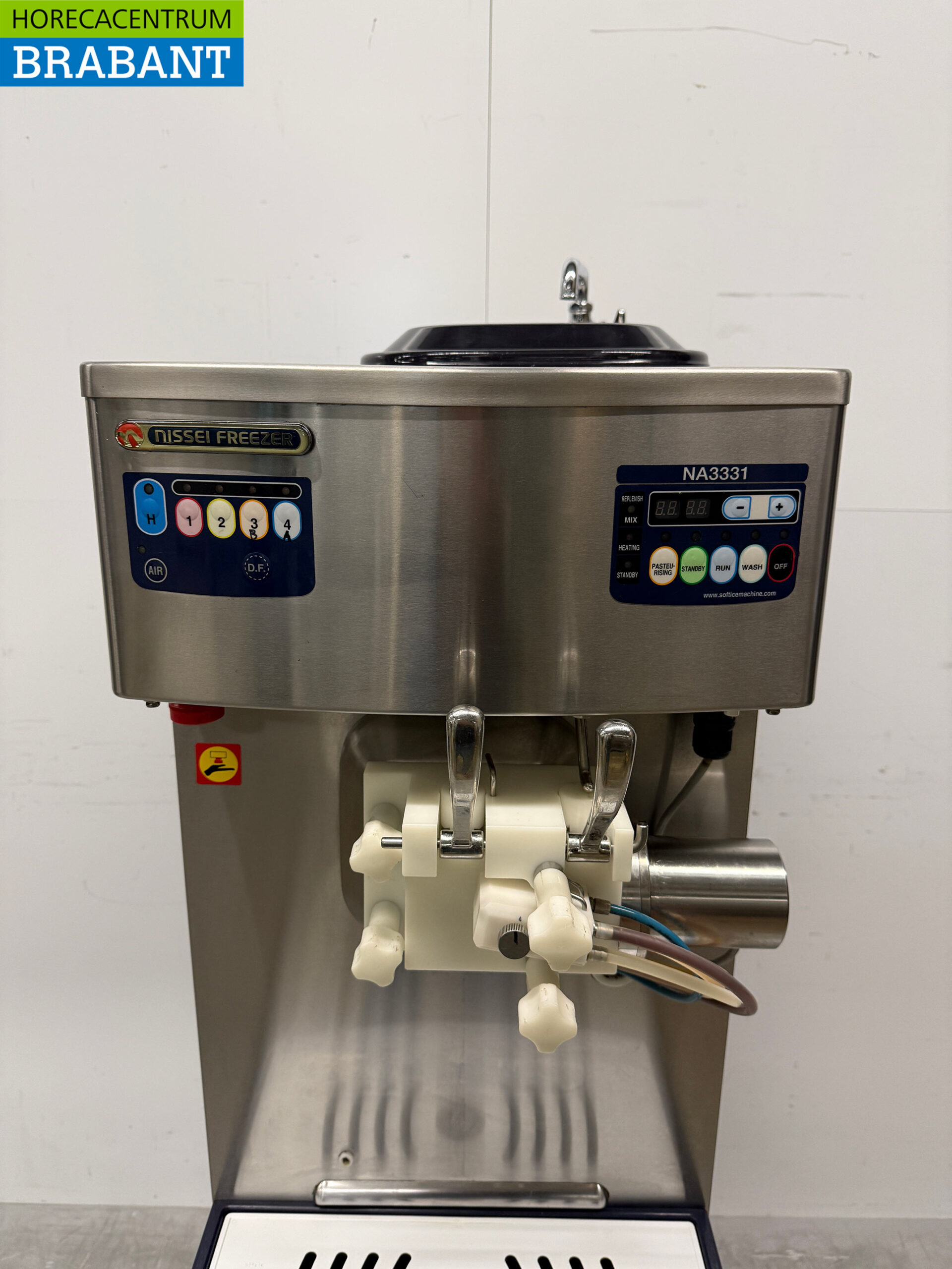 Edelstahl Nissei NA3331 Softeismaschine mit Milchshakefunktion 400V Catering – Bild 4