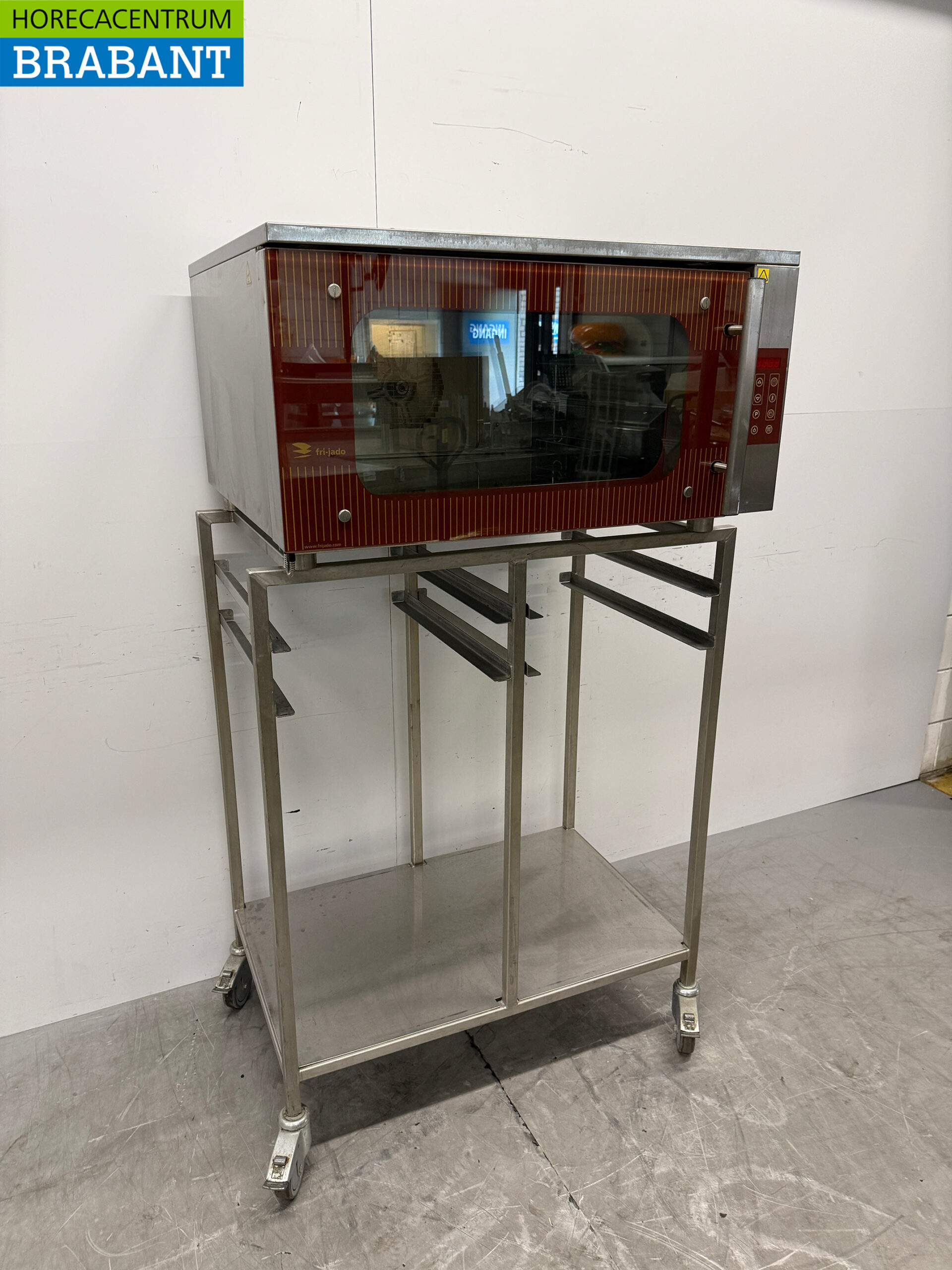 Fri-Jado Umluftofen aus Edelstahl mit Feuchtigkeitszufuhr 3 x 60/40 cm 230V Horeca – Bild 3
