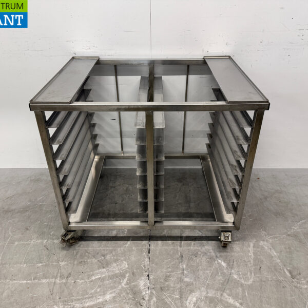 Mobiler Dampfgarer aus Edelstahl 94 x 70 x 82 cm Catering