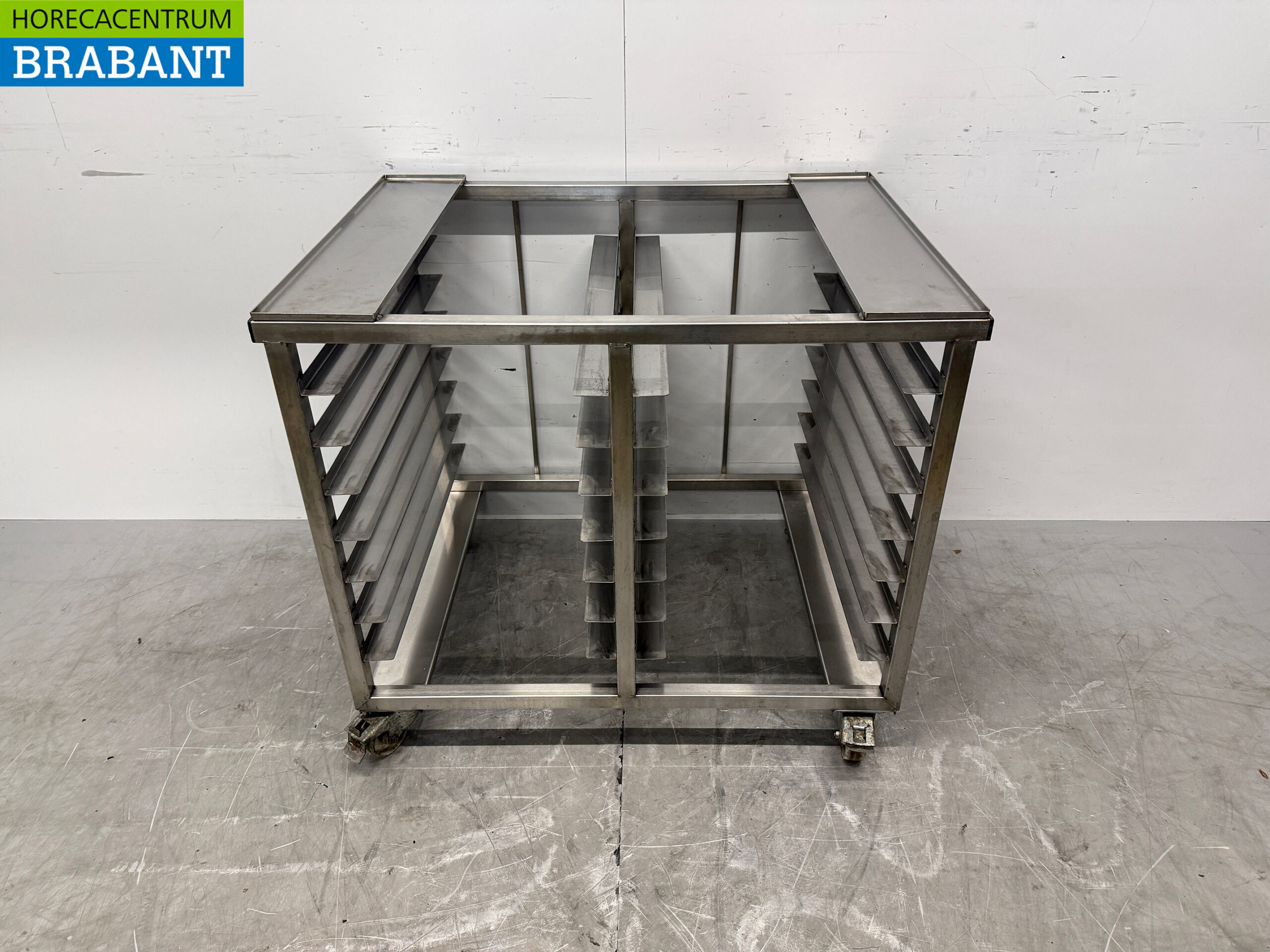 Mobiler Dampfgarer aus Edelstahl 94 x 70 x 82 cm Catering
