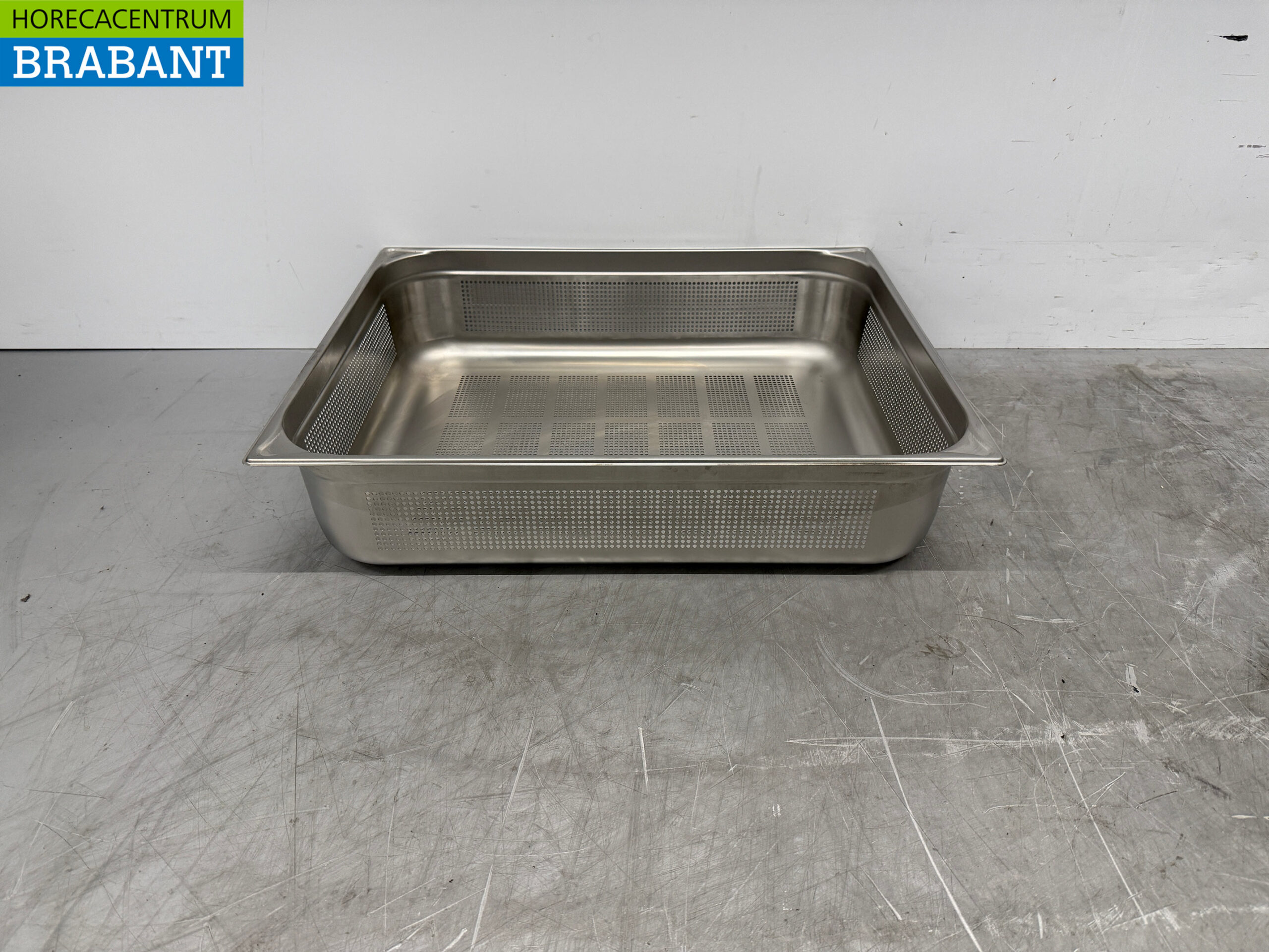 Edelstahl Blanco 2/1 GN - Gastronormtablett Gelocht 150 mm Catering