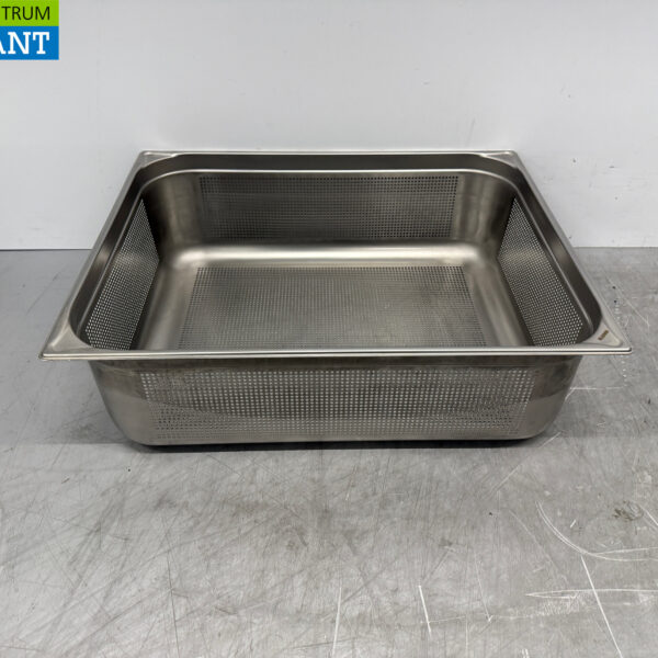 Edelstahl Blanco 2/1 GN - Gastronormtablett Gelocht 200 mm Catering