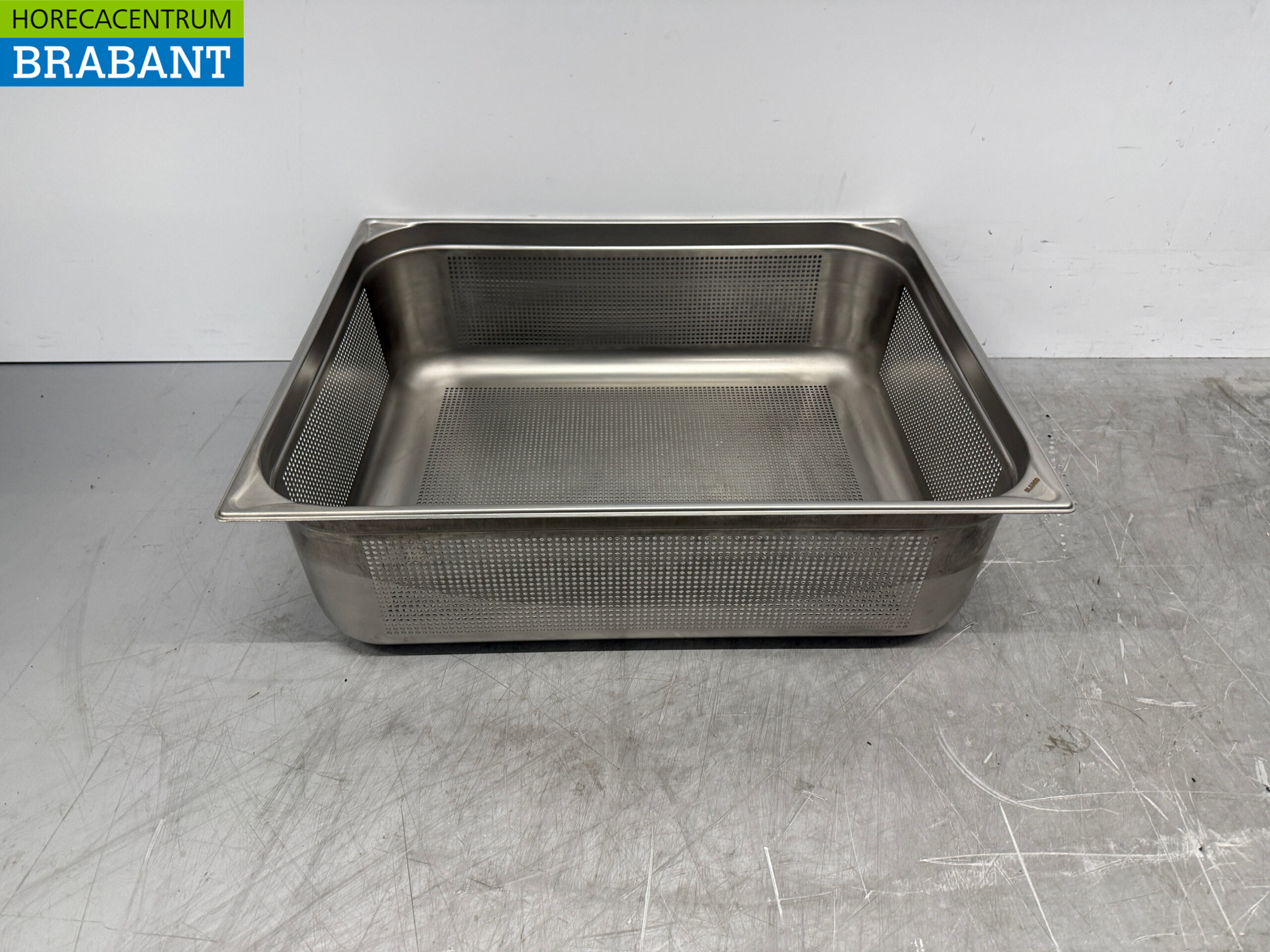 Edelstahl Blanco 2/1 GN - Gastronormtablett Gelocht 200 mm Catering