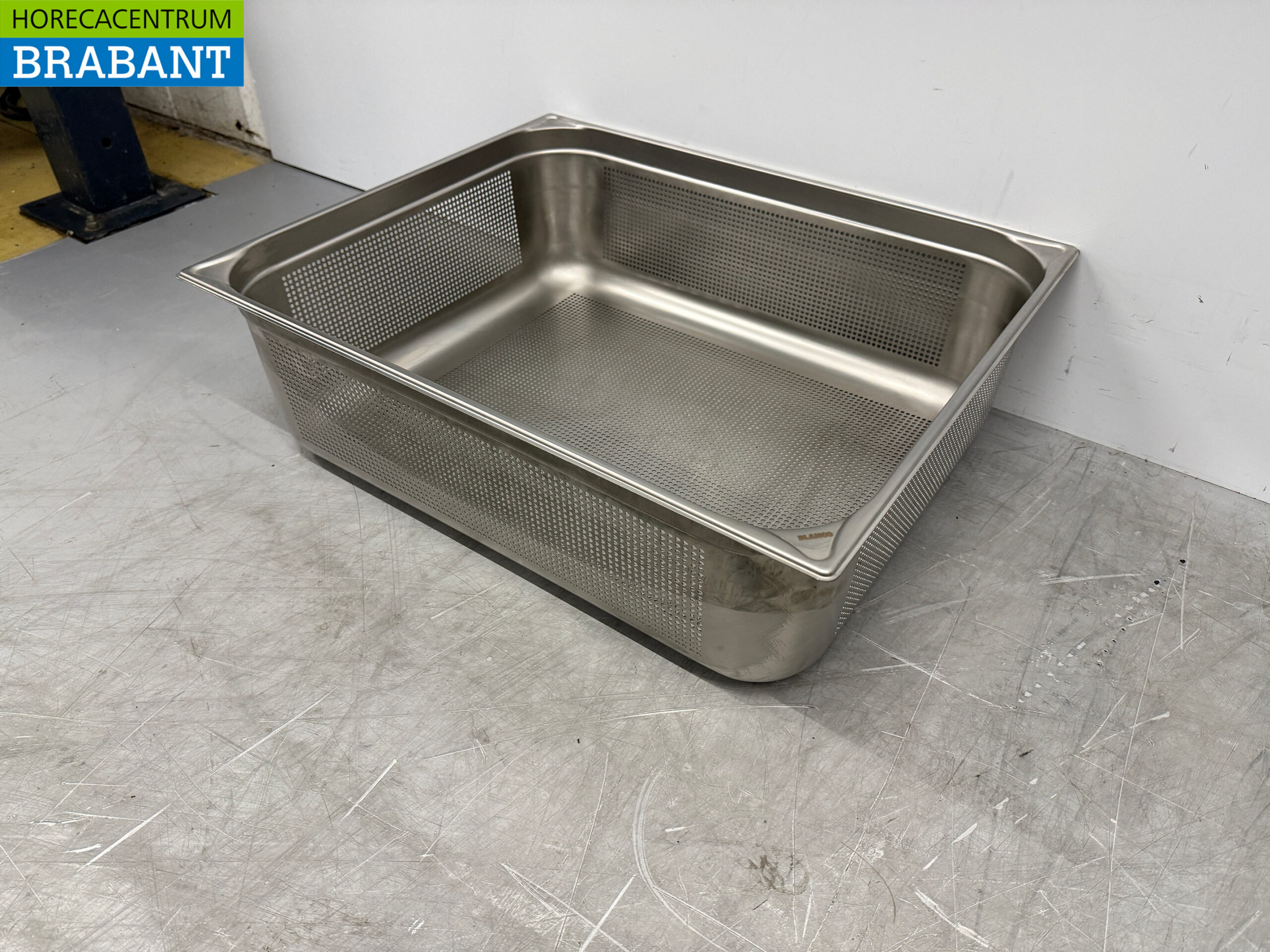 Edelstahl Blanco 2/1 GN - Gastronormtablett Gelocht 200 mm Catering – Bild 2