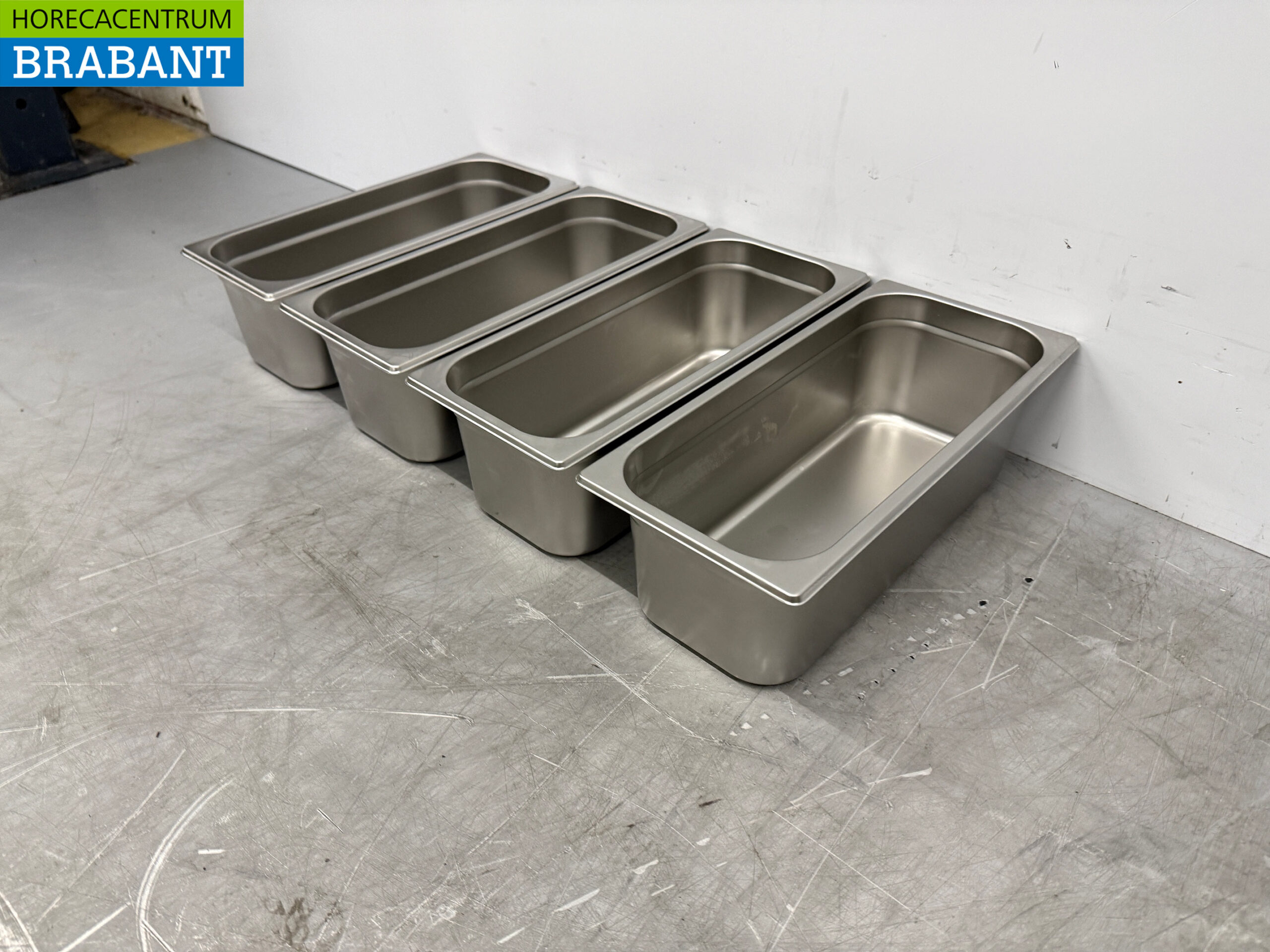 Edelstahl Eiskübel 5 Liter 4er Set Horeca – Bild 2
