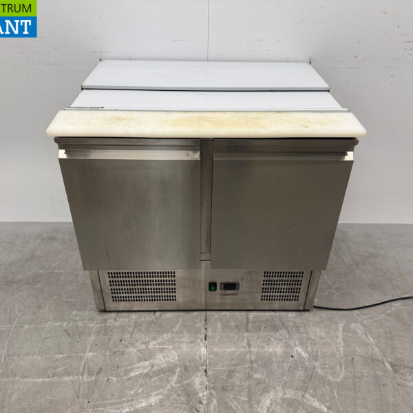 Edelstahl Bartscher Saladette Gekühlte Werkbank 2 Türen 90,5 cm 230V Horeca