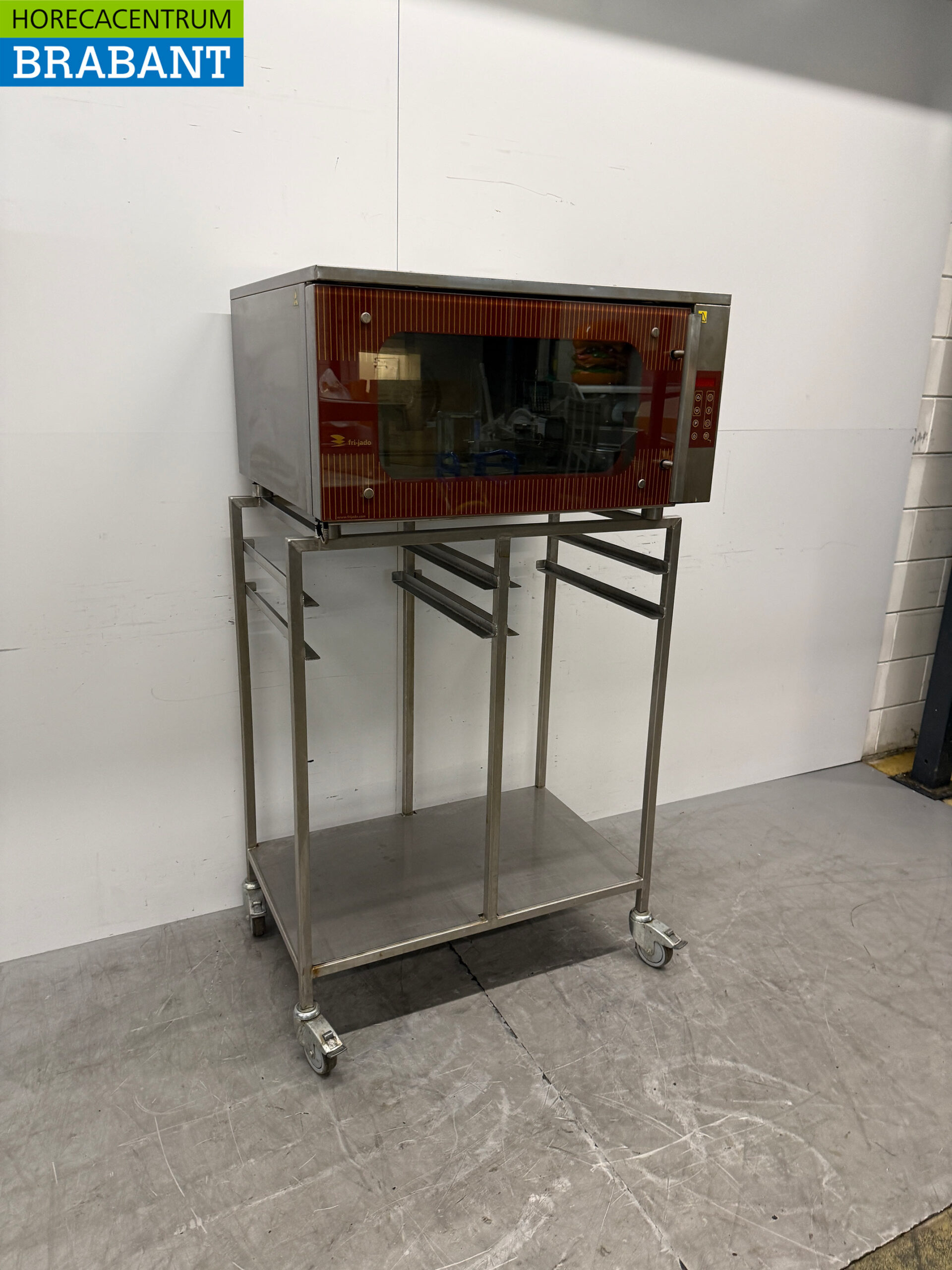 Fri-Jado Umluftofen aus Edelstahl mit Feuchtigkeitszufuhr 3 x 60/40 cm 230V Horeca – Bild 3