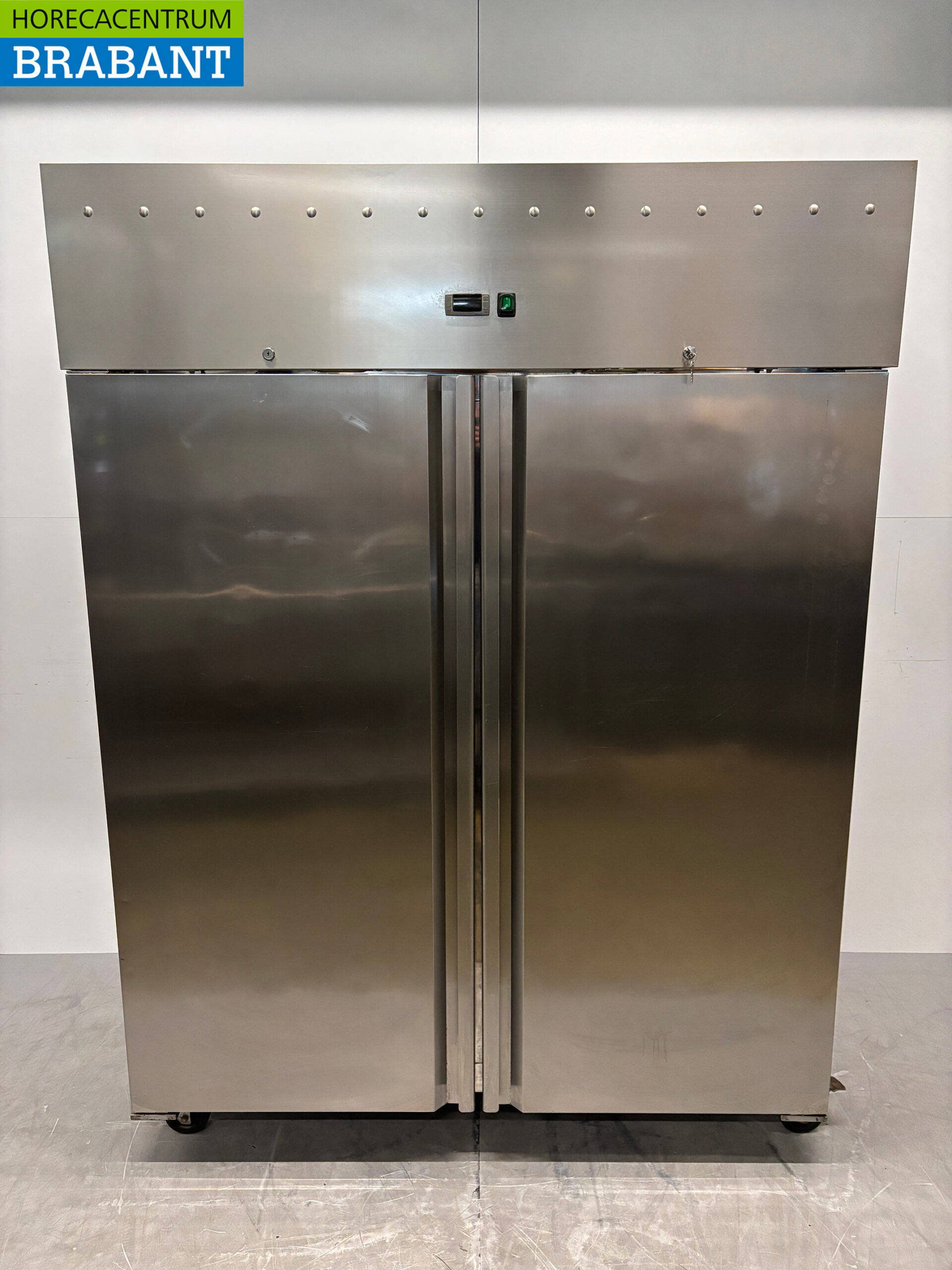 Doppeltüriger Kühlschrank aus Edelstahl 1400 Liter 230V Horeca