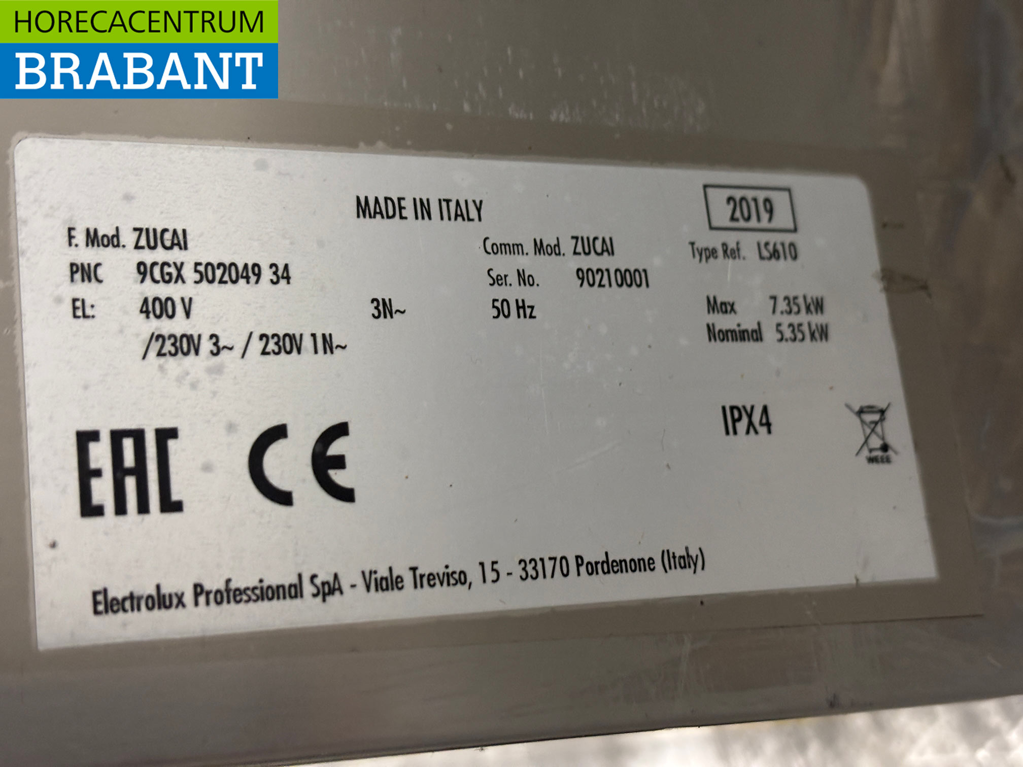 Zanussi Geschirrspüler aus Edelstahl mit Ablaufpumpe 400V Horeca – Bild 5