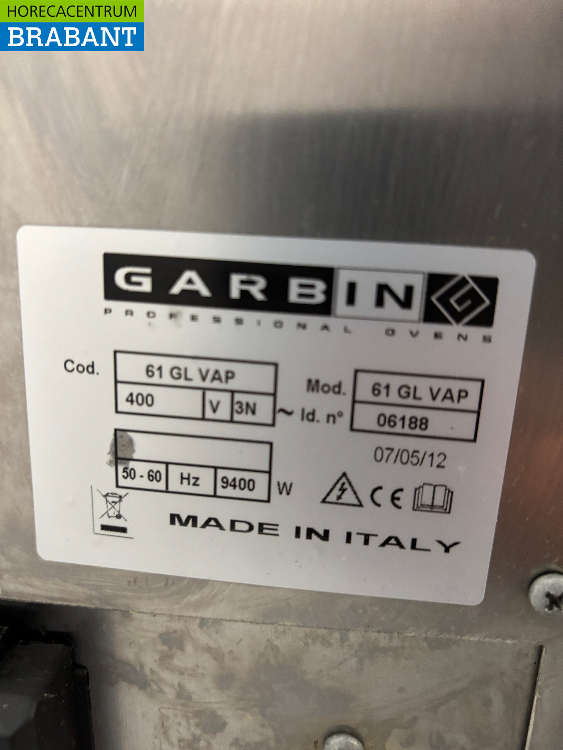 Garbin-Heißluftofen aus Edelstahl mit Feuchtigkeitszufuhr und Untergestell, 6 x 1/1 G, 400 V, Gastronomie – Bild 5
