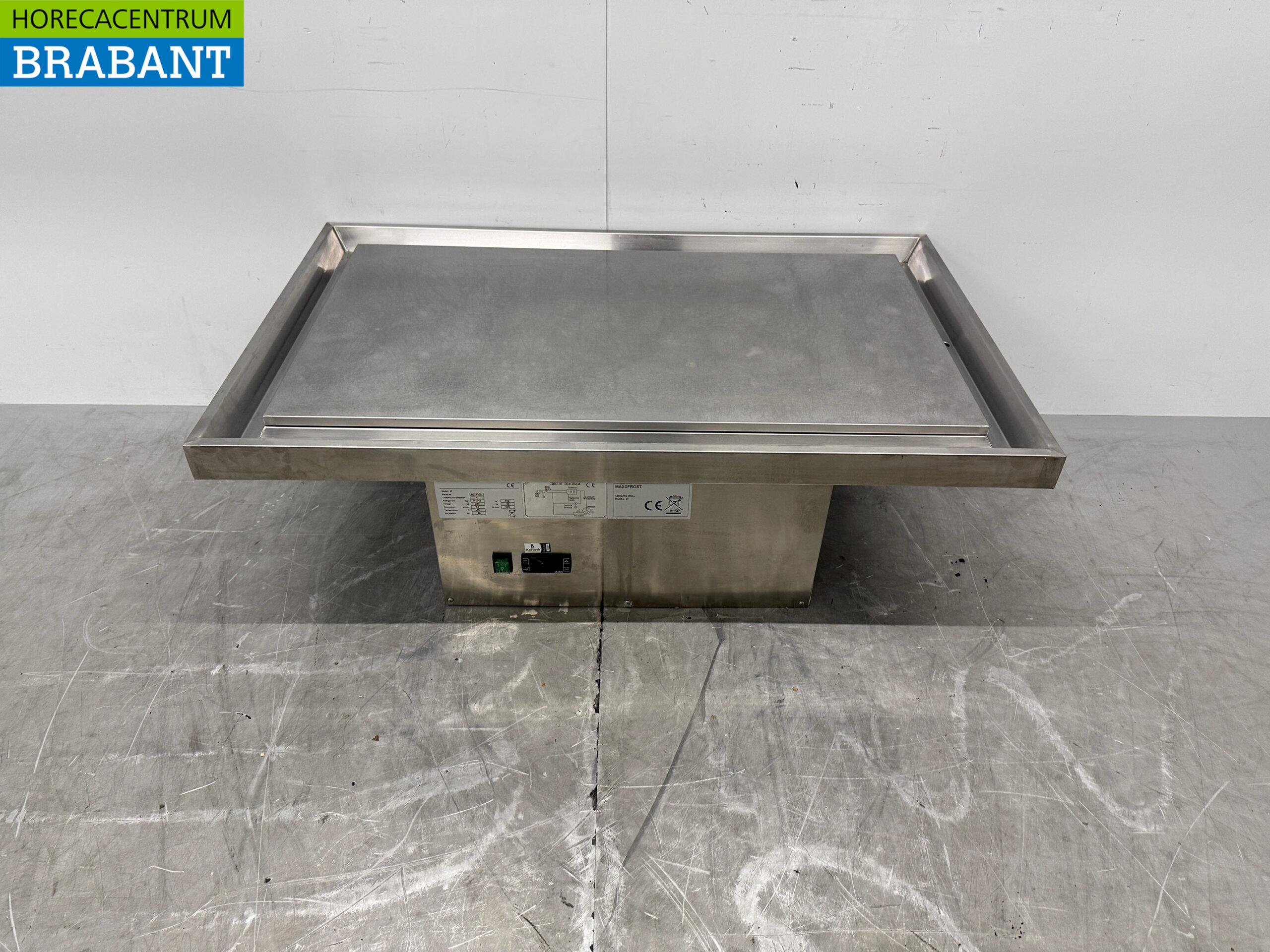 Maxxfrost-Edelstahl-Einbau-Kühlplatte 3 x 1/1 GN, 230 V, Gastronomie