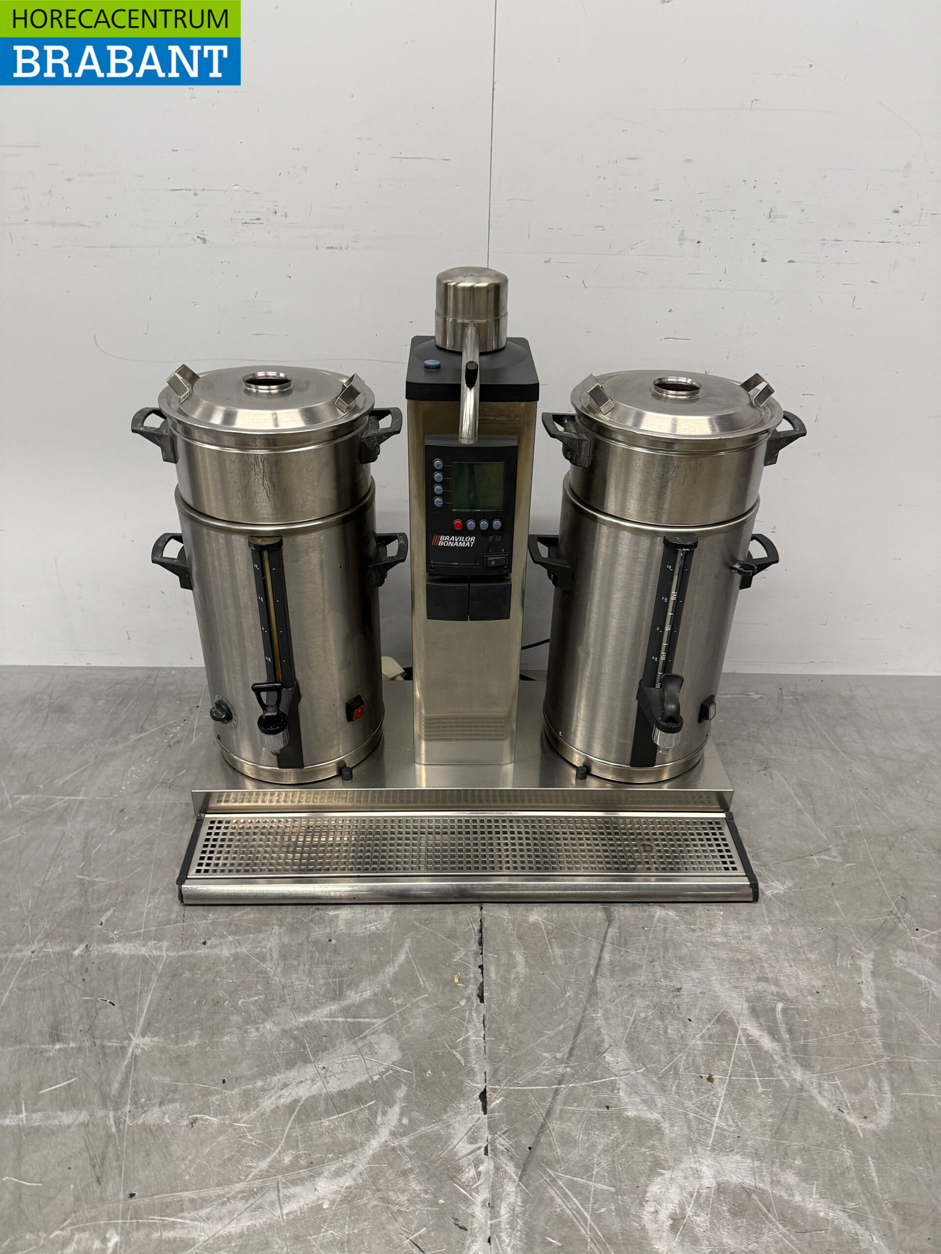 Bravilor Bonamat Percolator-Kaffeemaschine aus Edelstahl, 2 x 10 Liter, 400 V, Gastronomie