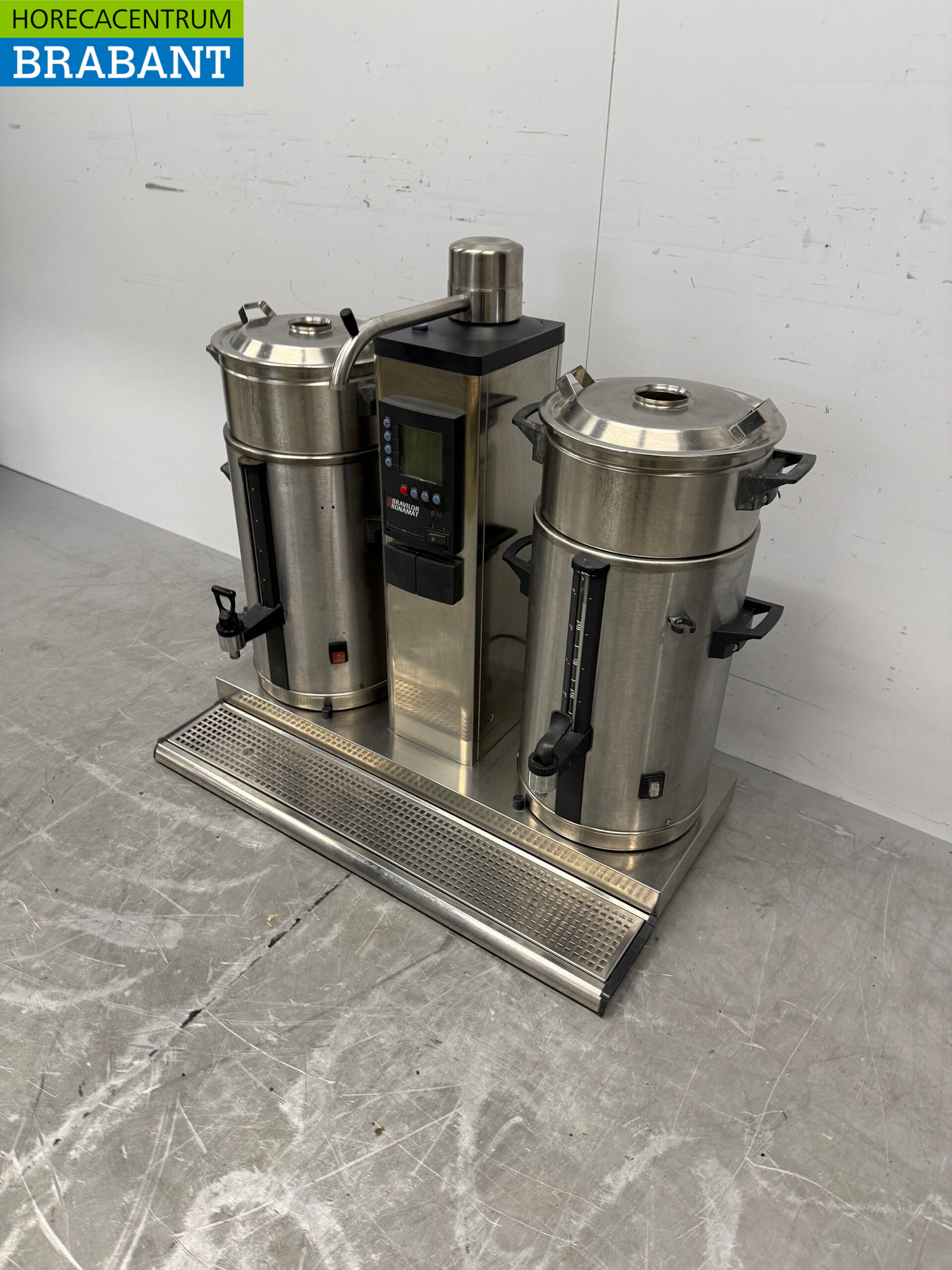 Bravilor Bonamat Percolator-Kaffeemaschine aus Edelstahl, 2 x 10 Liter, 400 V, Gastronomie – Bild 2