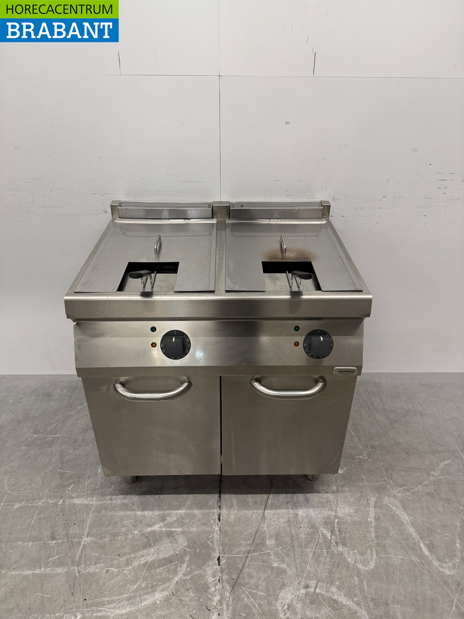 Zanussi Doppel-Fritteuse aus Edelstahl, 2 x 16 Liter, 400 V, Gastronomie